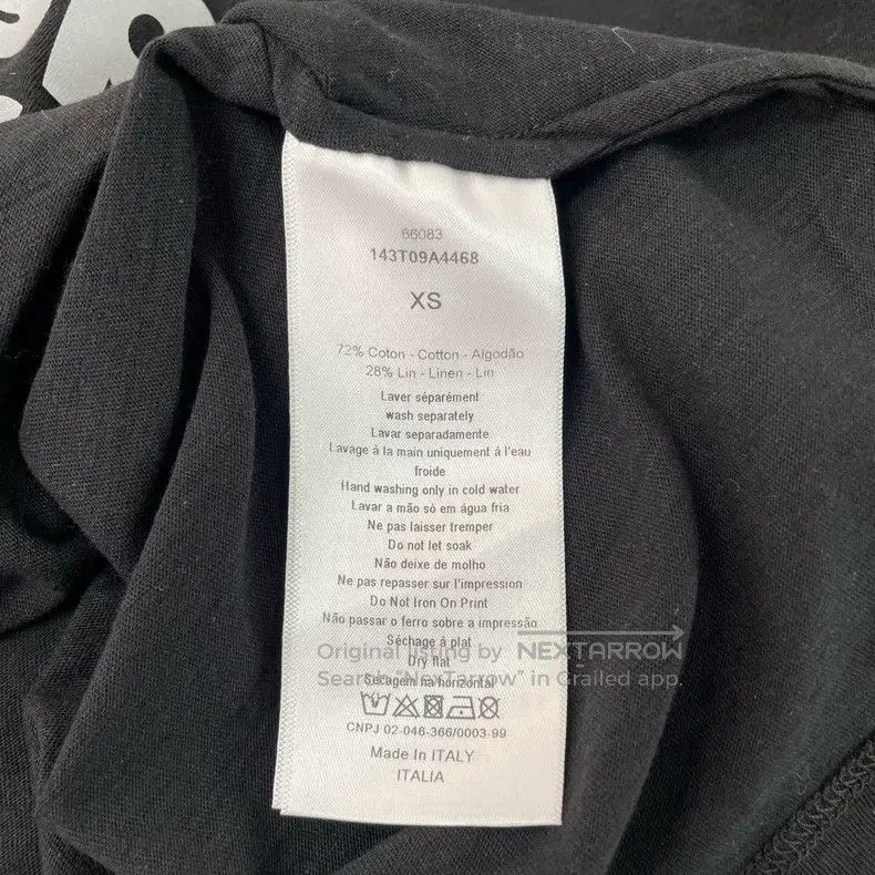 Dior Dior Black letter print T-shirt Size XS / US 0-2 / IT 36-38 - 7 Thumbnail