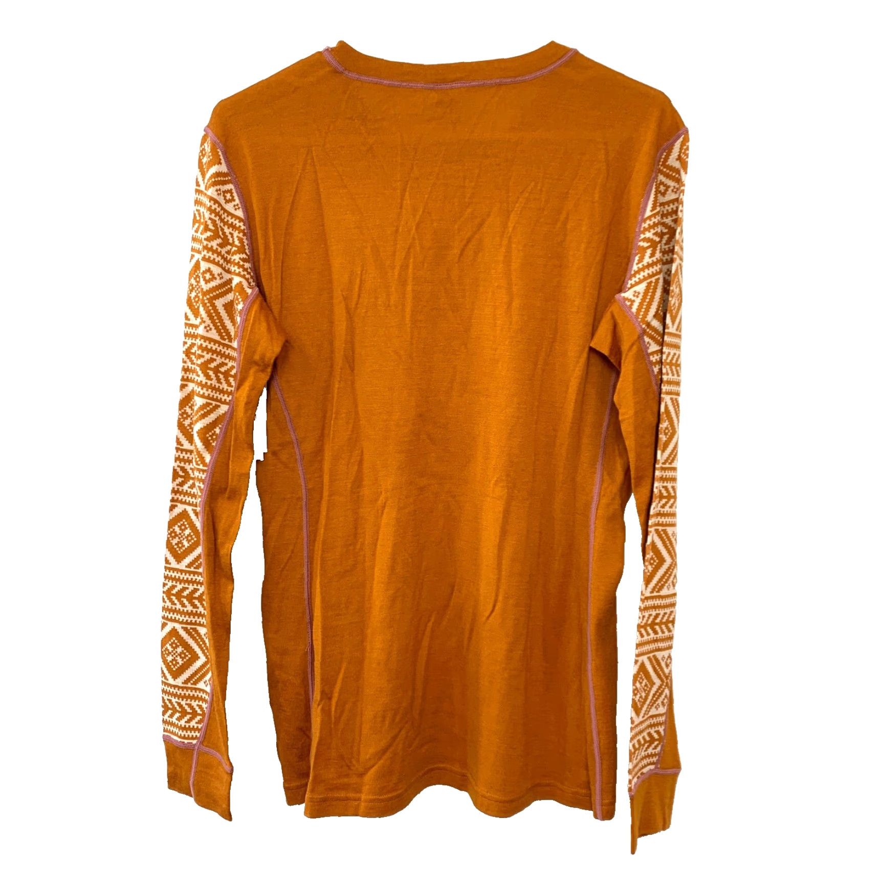 Vintage Kari Traa Floke Base Layer Long Sleeve Tee Hazel Gold Wool Blend XL NWT Size XL / US 12-14 / IT 48-50 - 8 Thumbnail