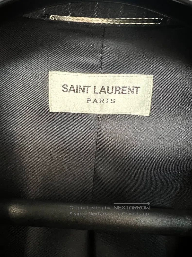 Saint Laurent Paris Saint Laurent Paris Notched Lapel Wool Double-Breasted Sui Size US M / EU 48-50 / 2 - 3 Thumbnail