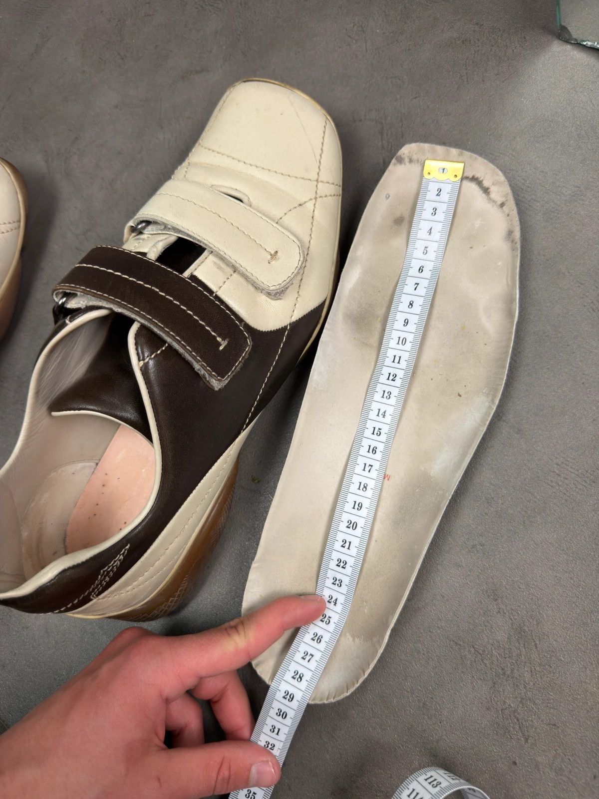 Prada Prada archive square toes leather trainers 2000’s Size US 11 / EU 44 - 9 Thumbnail