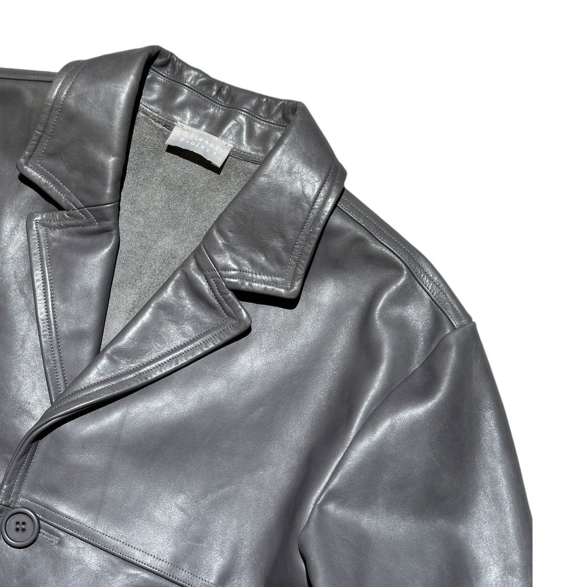 Genuine Leather Science project leather lab coat Grailed