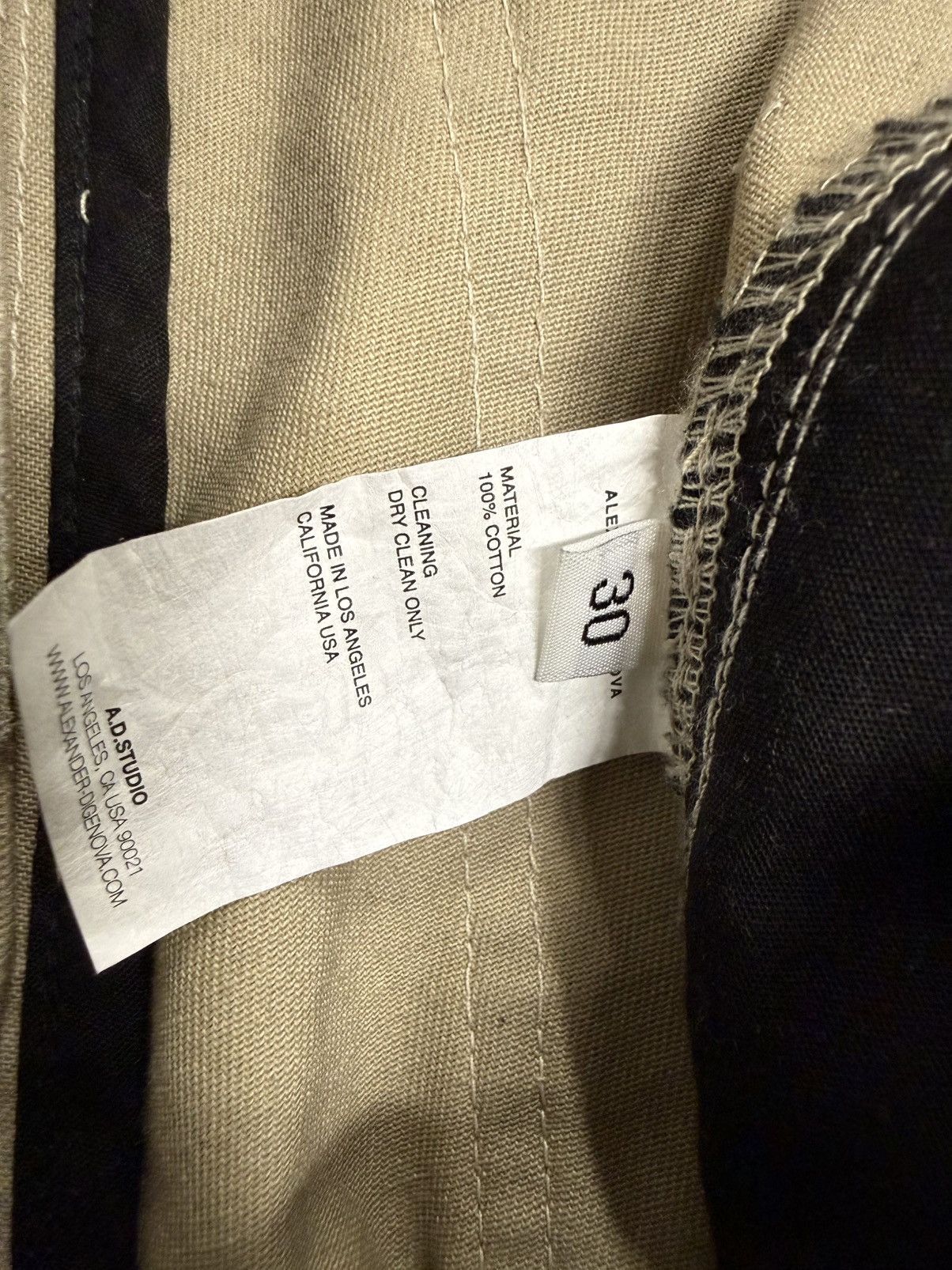 ALEXANDER DIGENOVA Alexander Digenova Dirty Khaki Underground Pants Size US 30 / EU 46 - 5 Thumbnail