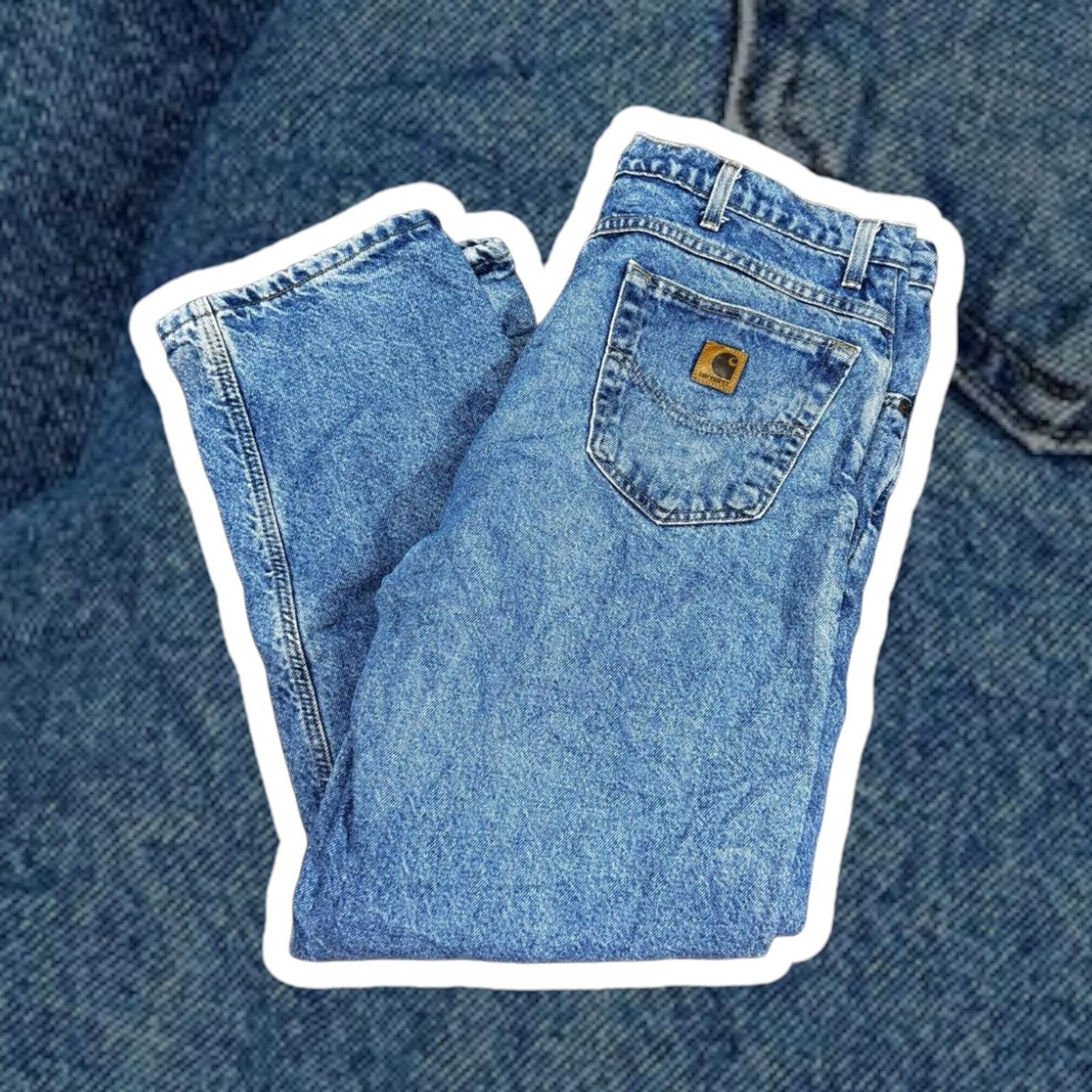 Carhartt Carhartt Men's Blue Denim Jeans 38X32 Size US 38 / EU 54 - 1 Thumbnail
