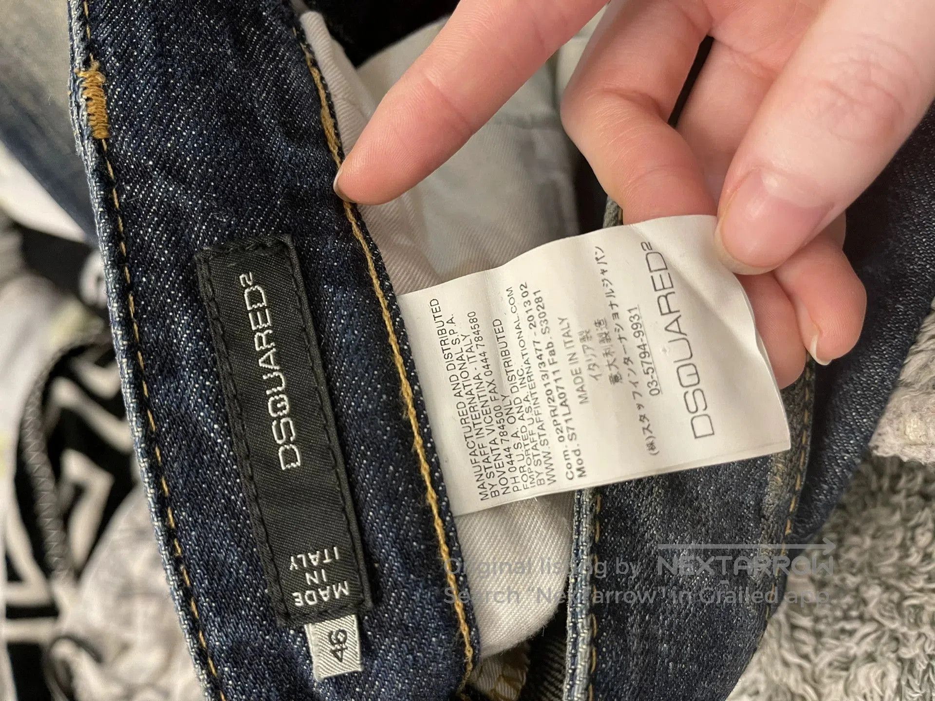 Dsquared2 distressed dsquared2 denim jeans for men. Size US 26 / EU 42 - 5 Thumbnail