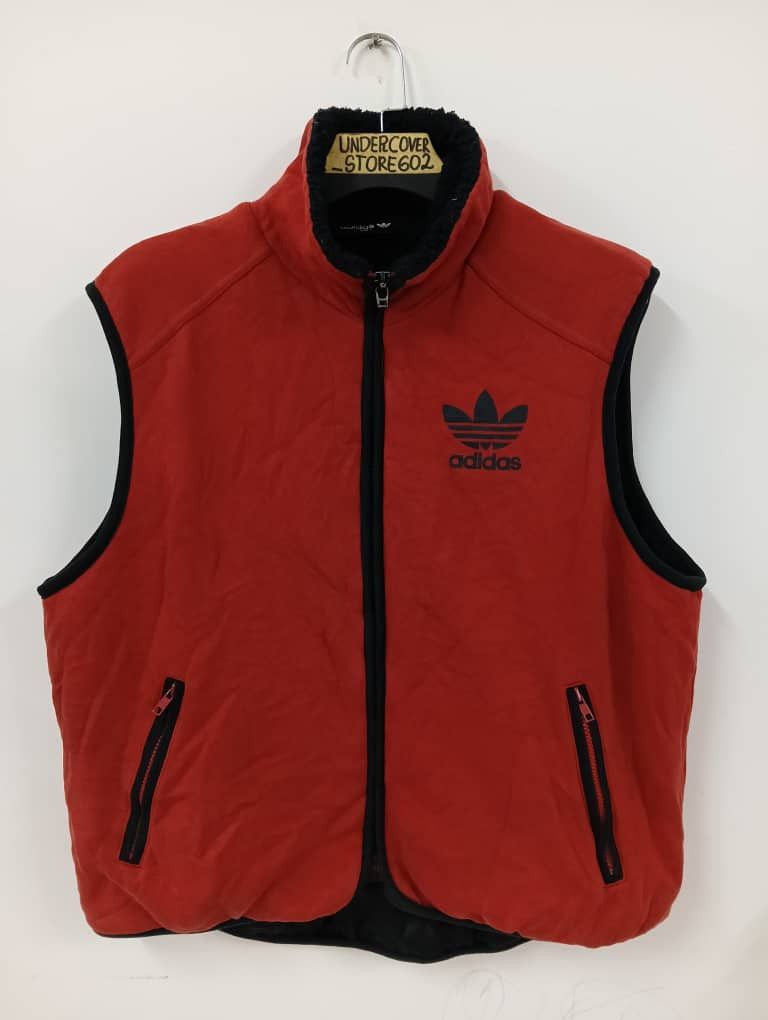 Adidas × Vintage 🔥vintage 90s Adidas Bog Logo Vest Size US XL / EU 56 / 4 - 9 Thumbnail