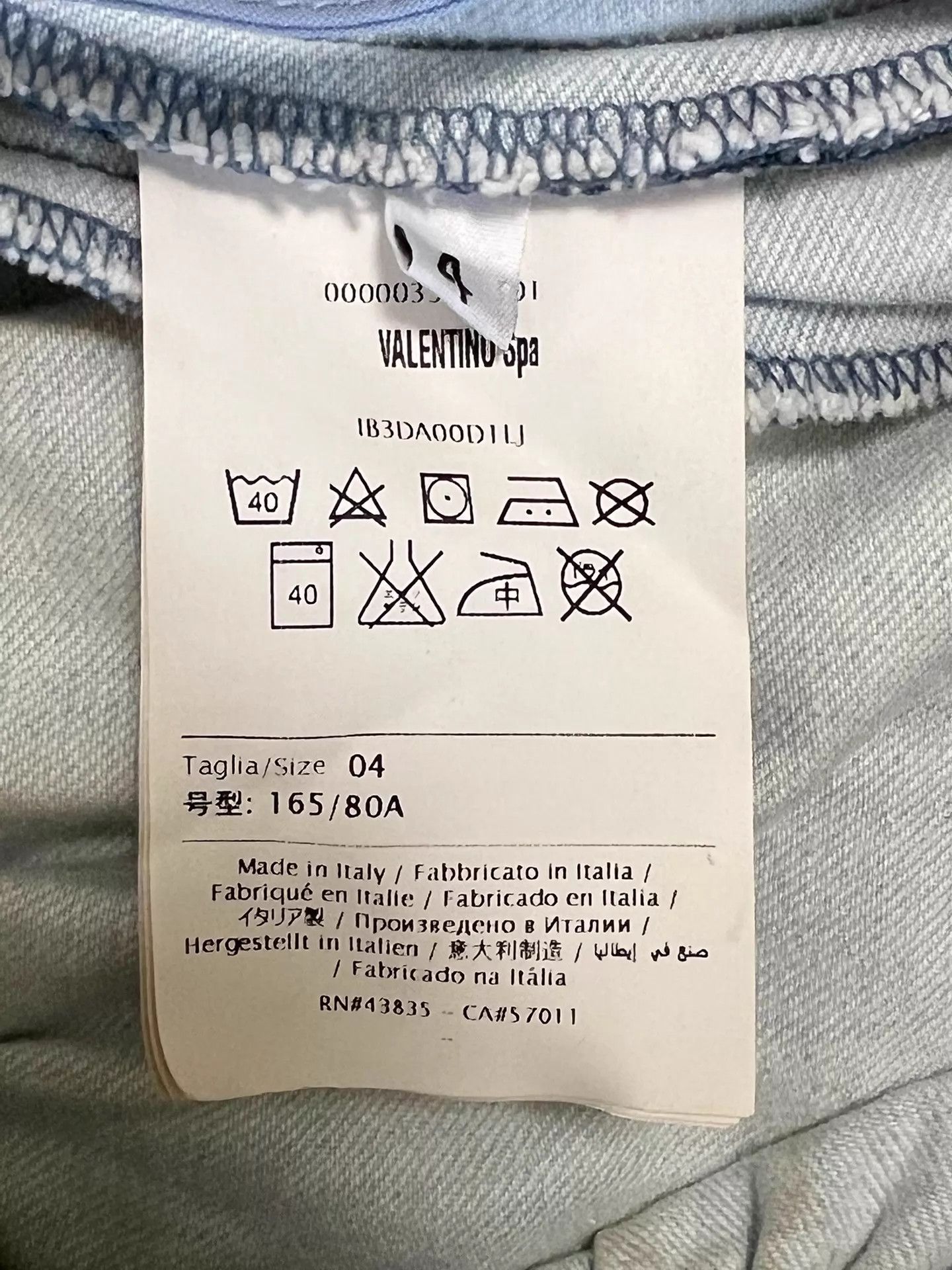 Valentino Valentino 04 Light Blue Denim Open Back Dress 165/80A Size S / US 4 / IT 40 - 8 Thumbnail