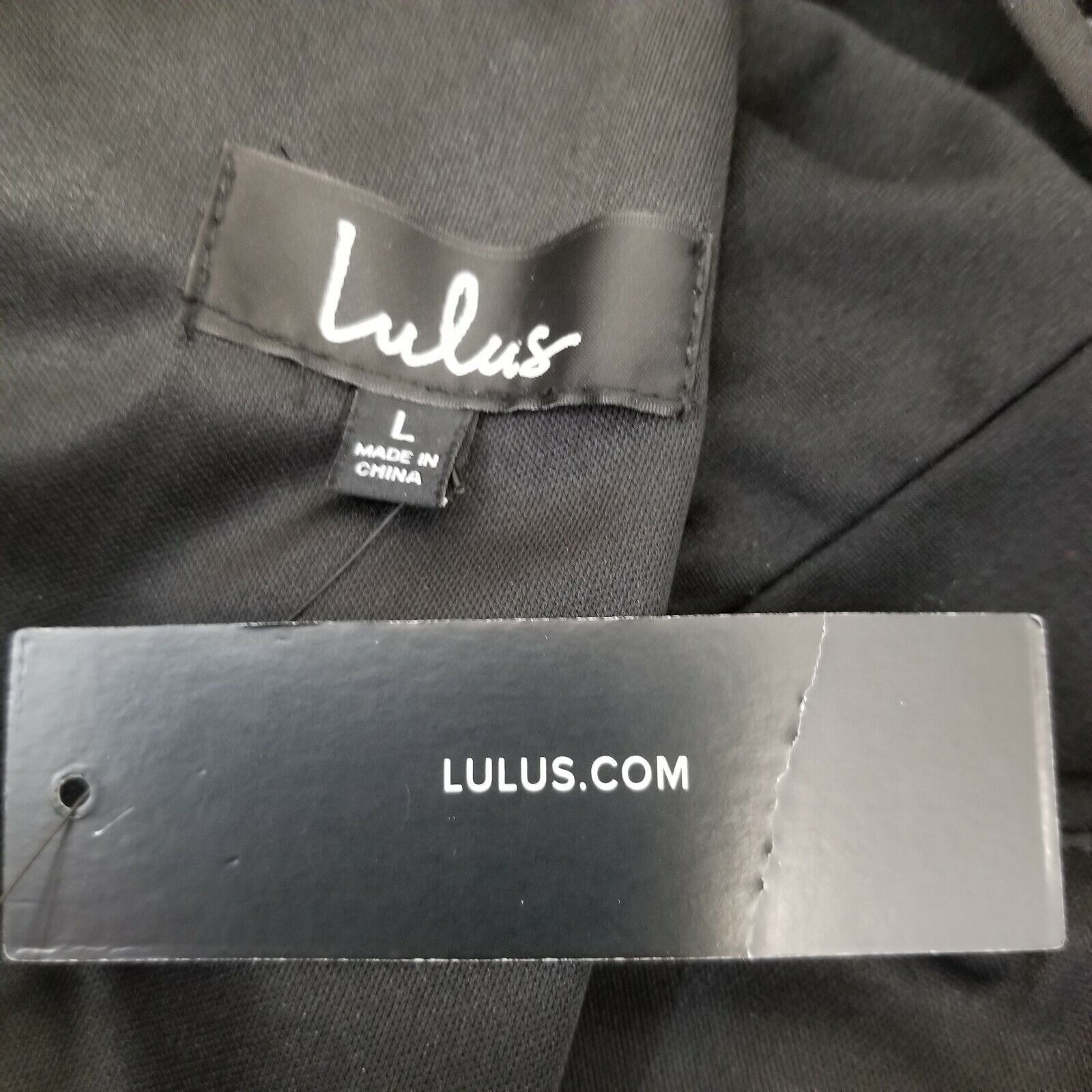 Lulus Lulus L Black Halter Top Dress SKYLINE VIEW Bodycon Fringe H Size L / US 10 / IT 46 - 5 Thumbnail