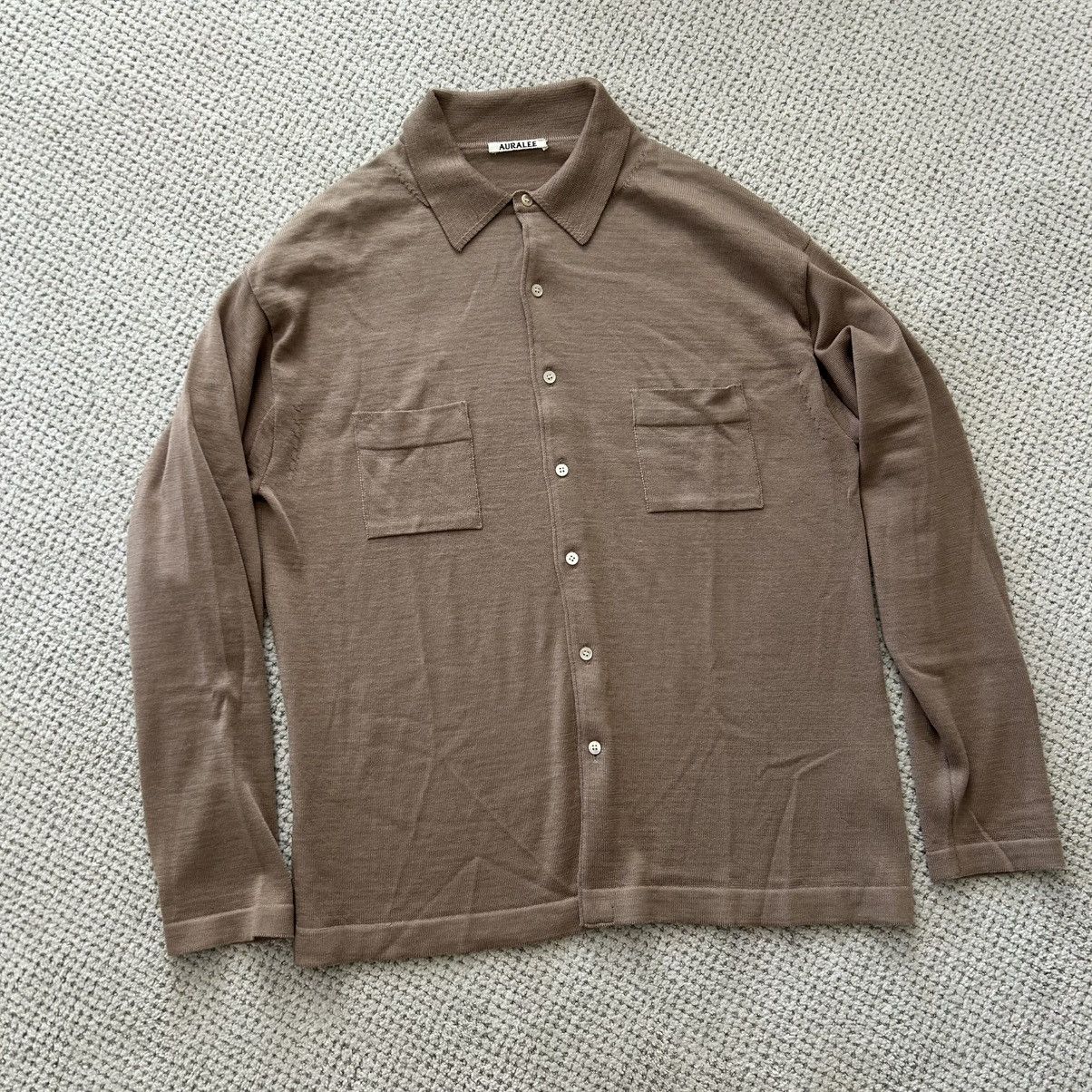 トップス AURALEE SUPER FINE WOOL KNIT SHIRTS Auralee Super Fine Wool Knit Shirt | Grailed