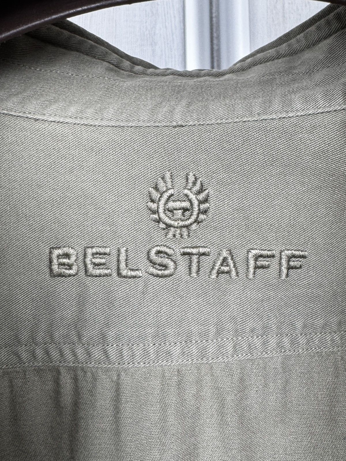 Belstaff Belstaff Mens Officer Shirt Sage Green Size US L / EU 52-54 / 3 - 9 Thumbnail