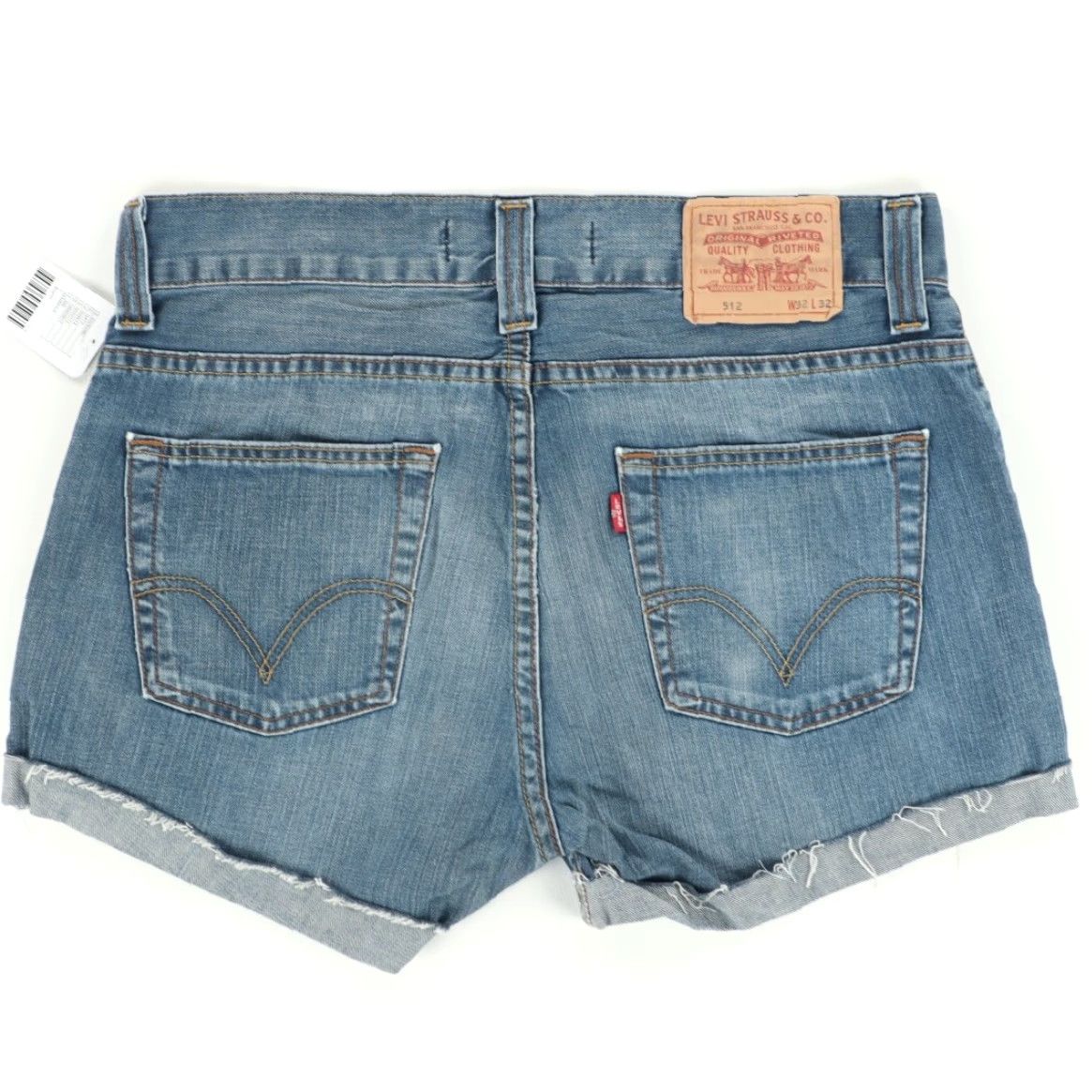 Denime Levis 512 Recycled Denim Shorts Blue Women's 32 Regular Jeans 512 Recycled Cotton Denim Shorts Blue Women 32 Regular Size 24" / US 00 / IT 34 - 4 Thumbnail