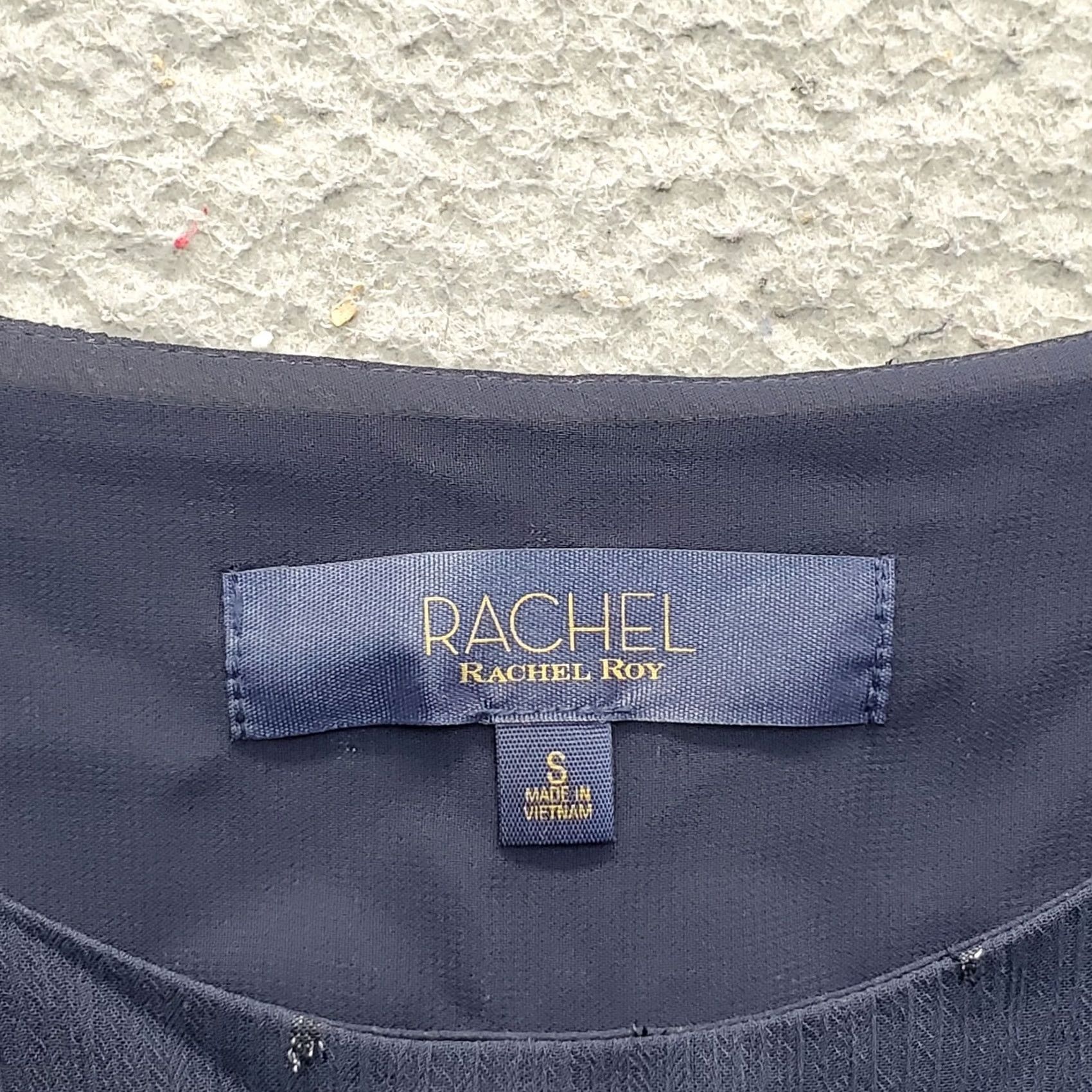 Vintage Rachel Roy Camisole Top Womens Small Blue Austen Tiered Layered Spaghetti Straps Tank Sleeveless XS? Size S / US 4 / IT 40 - 6 Thumbnail