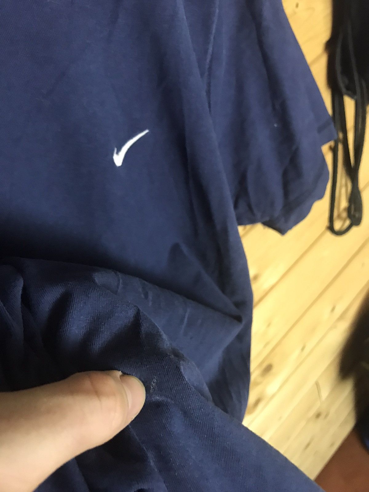 Vintage Vintage 00’s Nike small logo faded shirt Size US M / EU 48-50 / 2 - 9 Thumbnail