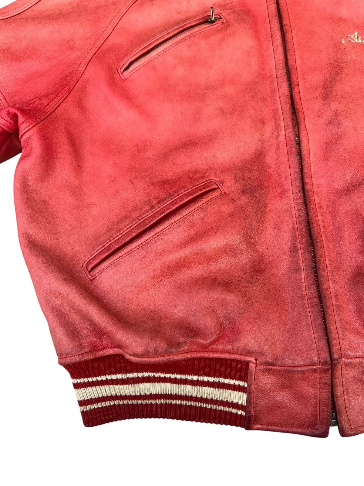 Avirex 90s Avirex Muddy Patina Leather Flight Jacket Military Size US M / EU 48-50 / 2 - 16 Thumbnail