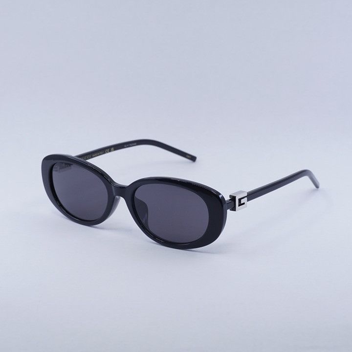 Gucci Gucci GG1684SA 001 Sunglasses Black Oval Frame, Grey Lenses Size ONE SIZE - 2 Thumbnail
