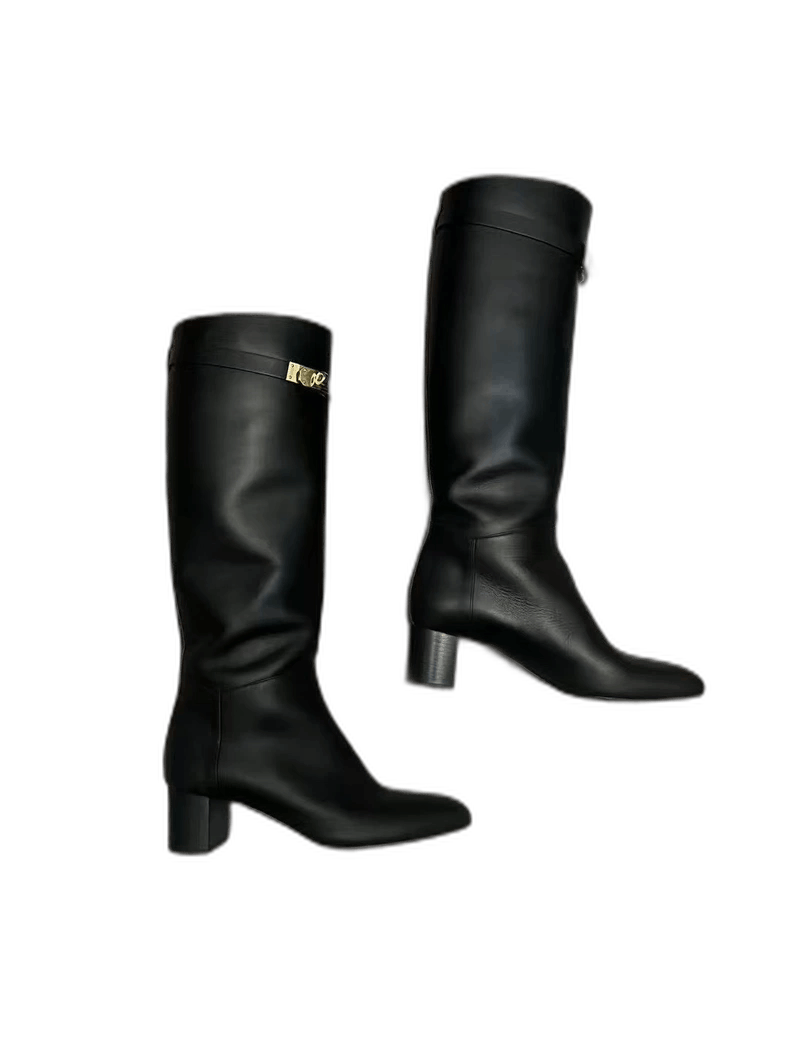 Hermes Hermes Kelly High Heeled Knee Boots-yf Size US 7 / EU 40 - 1 Thumbnail
