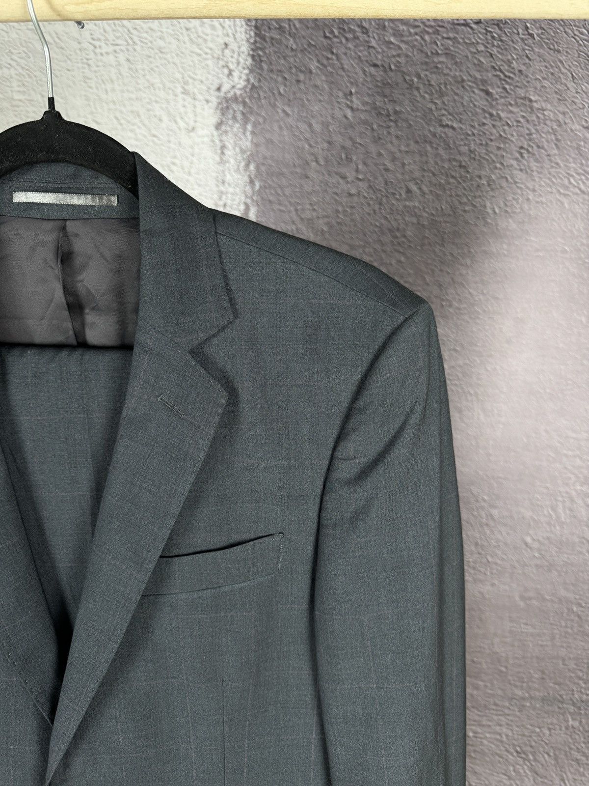 Nazareno Gabrielli BNWT Nazareno Gabrielli checkered grey 2 button wool suit Size 38R - 4 Thumbnail