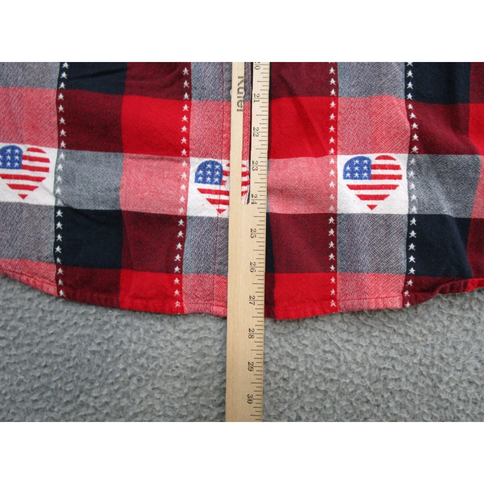 Vintage Country Store Y2K Patriotic Heart Button Up Shirt Women's L XS? Size L / US 10 / IT 46 - 5 Thumbnail