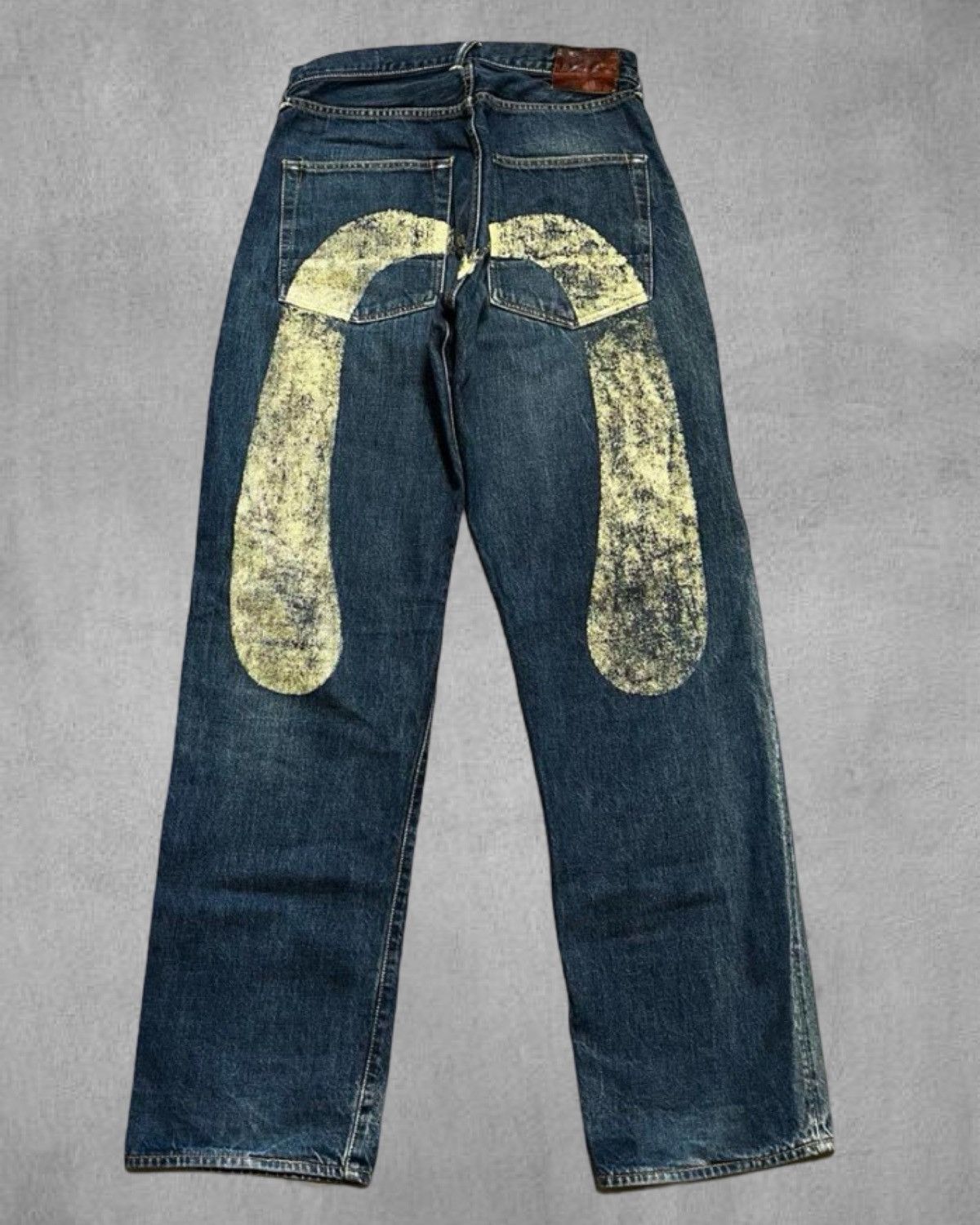 evisu 2001 no2 big kamome denim pants 32