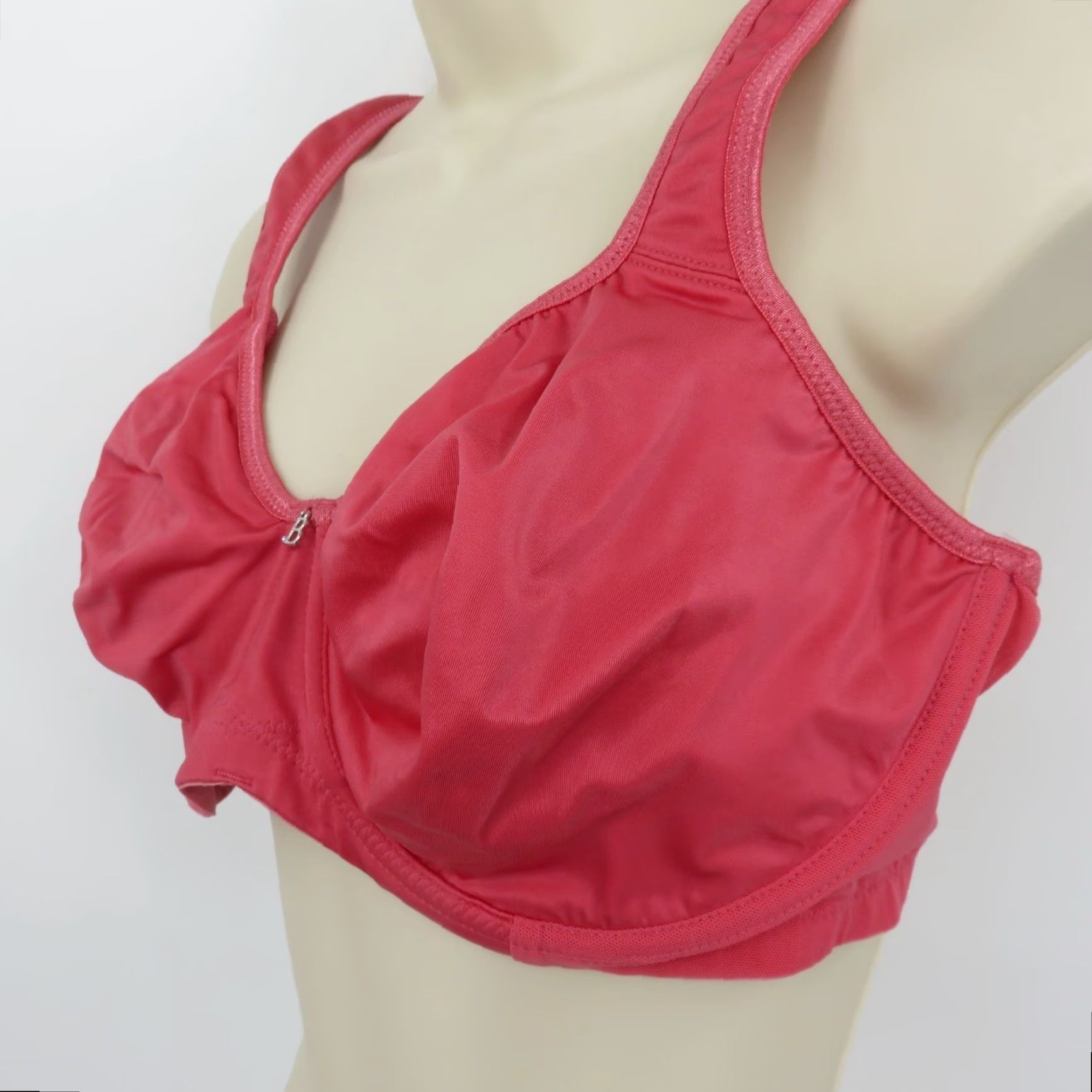 Vintage Breezies Bra Underwire Unlined Style A639540 36DDD Womens Pink T-Shirt Bra Charms Rhinestone Silver Charm Size ONE SIZE - 6 Thumbnail