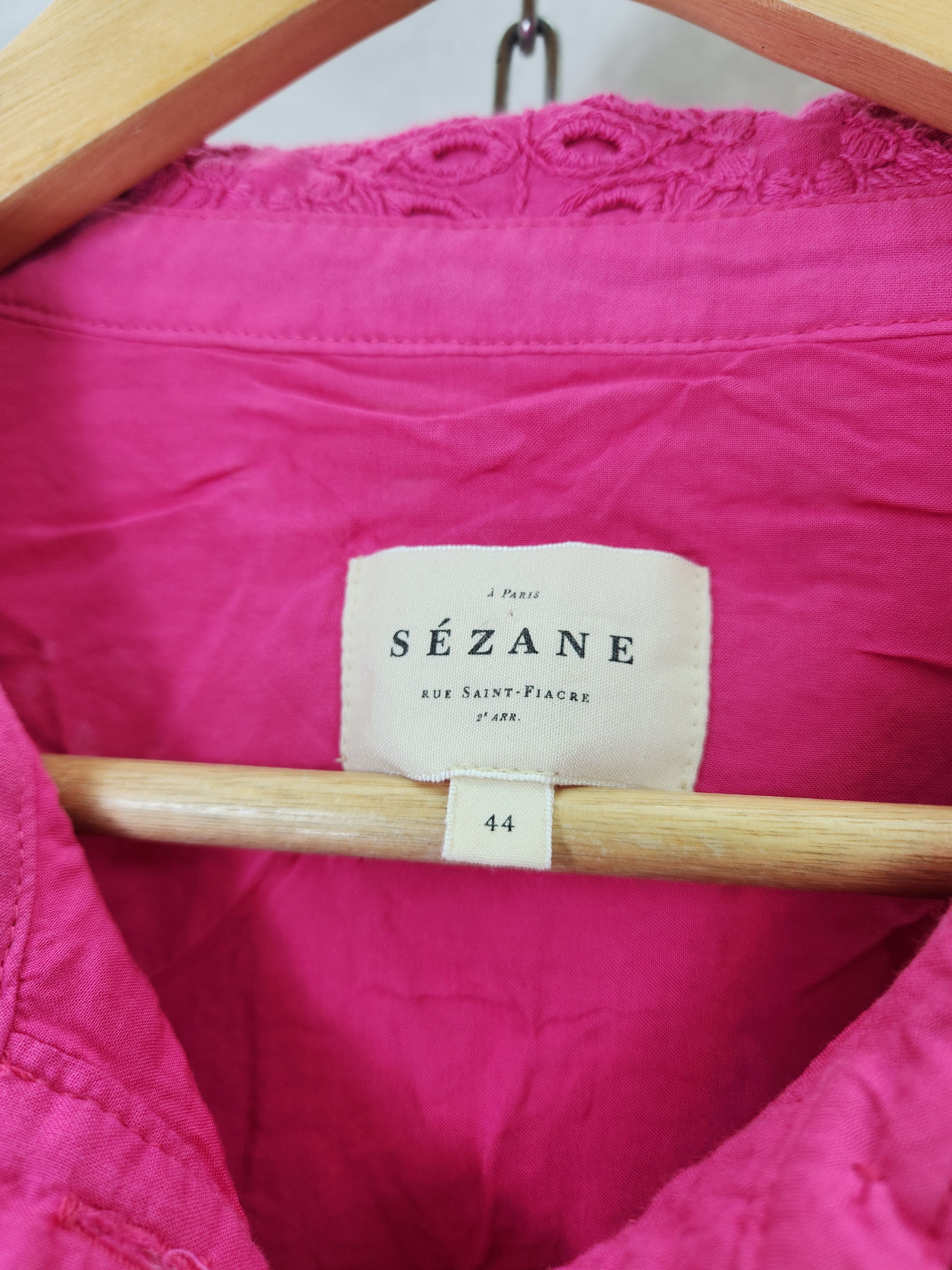 Sezane SS22 Sezane sol cotton dress pink button ups size 44 Size M / US 6-8 / IT 42-44 - 8 Thumbnail