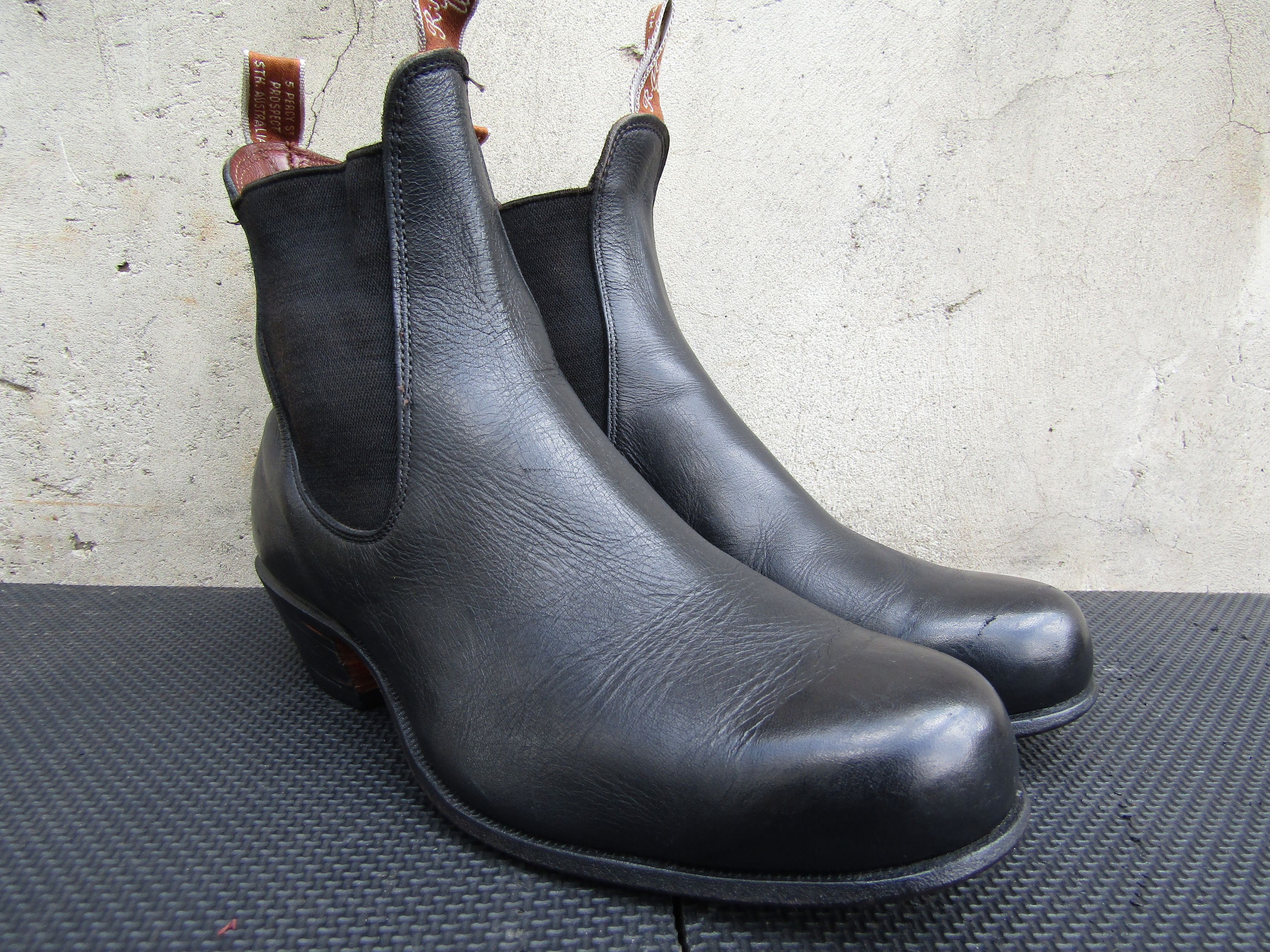 R.M. Williams RM Williams Vintage Leather Cuban Bushman Black Chelsea Size US 9 / EU 42 - 4 Thumbnail
