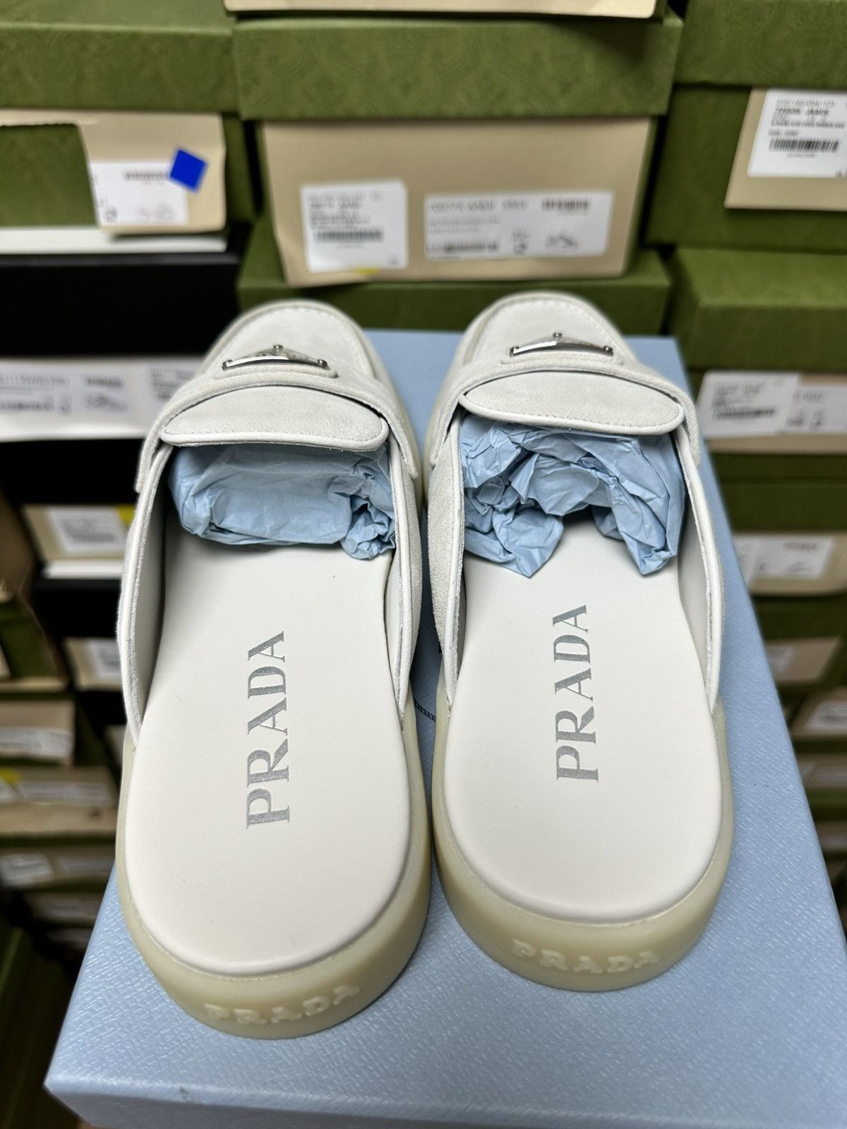 Prada PRADA - Suede mules 950$**** - 36.5 Size US 6.5 / IT 36.5 - 4 Thumbnail