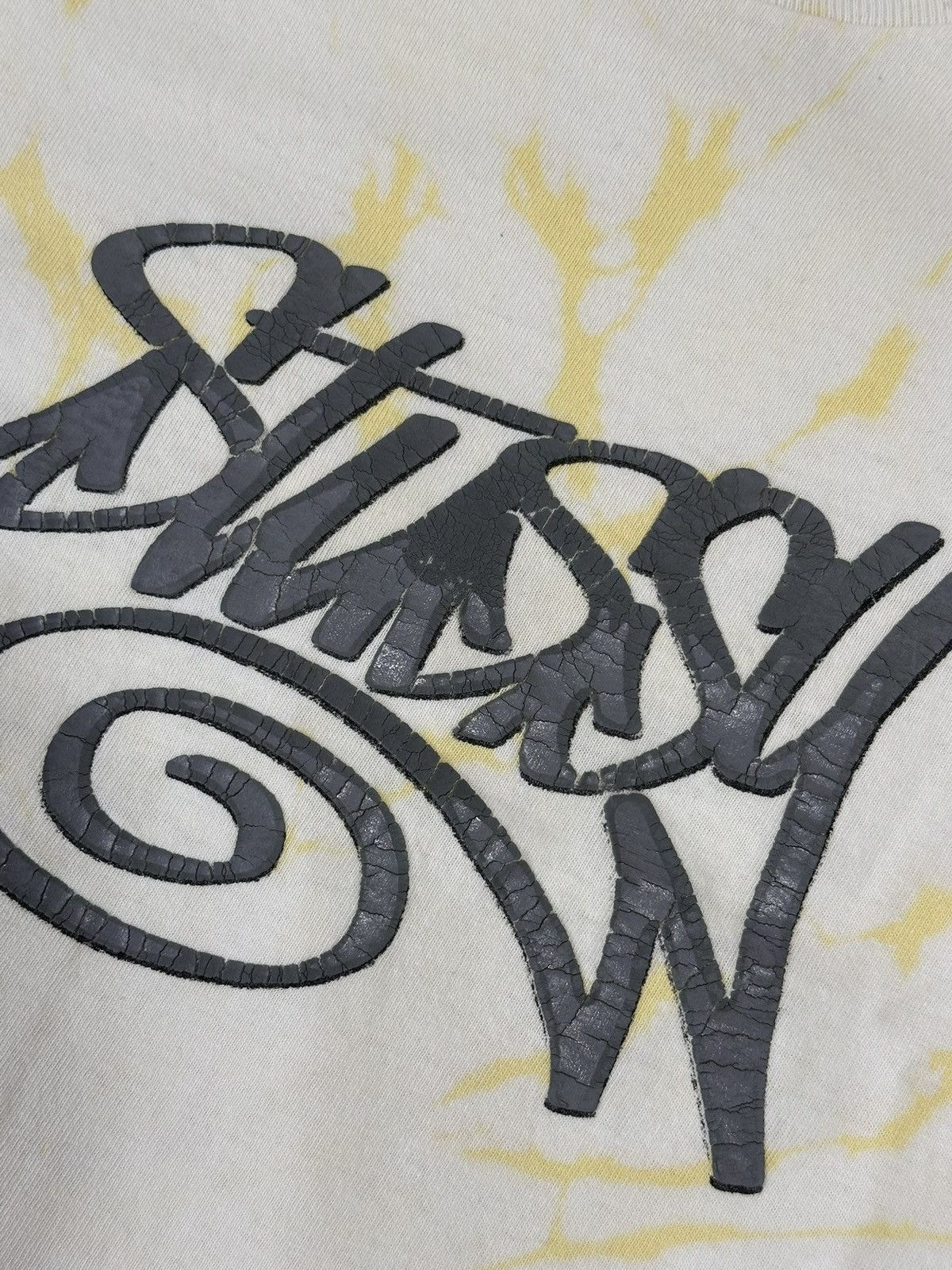 Stussy Vintage Cream Stussy Tee 00’ Very Rare, Made in USA M Size US M / EU 48-50 / 2 - 2 Thumbnail