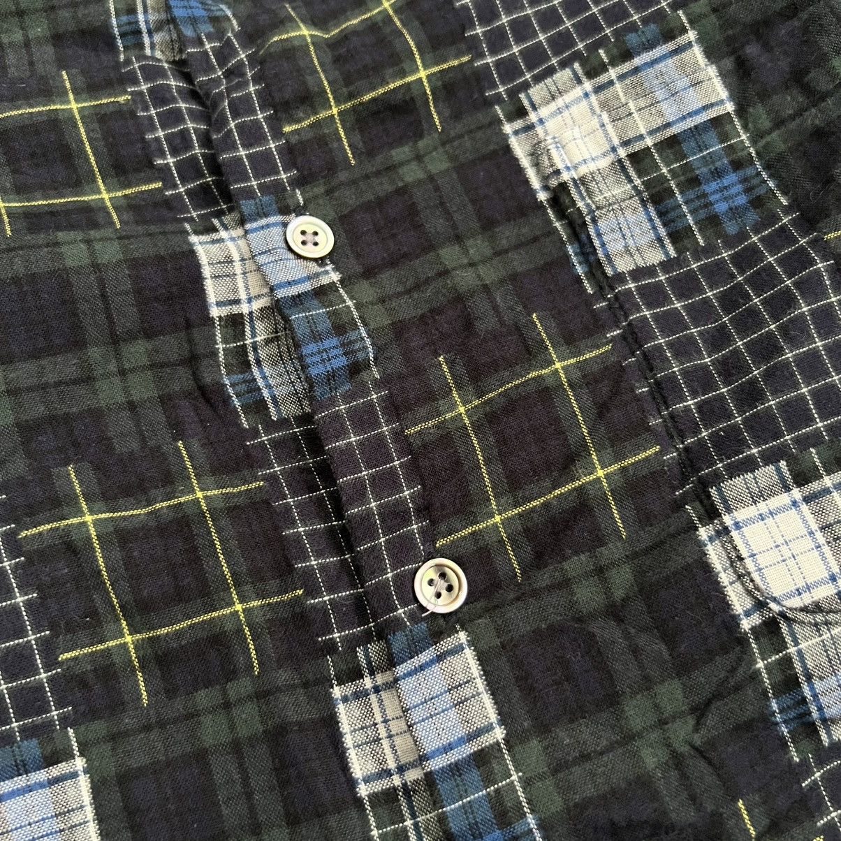 Beams Plus Beams Patchwork Flannel Long Sleeve Shirt Size US L / EU 52-54 / 3 - 4 Thumbnail