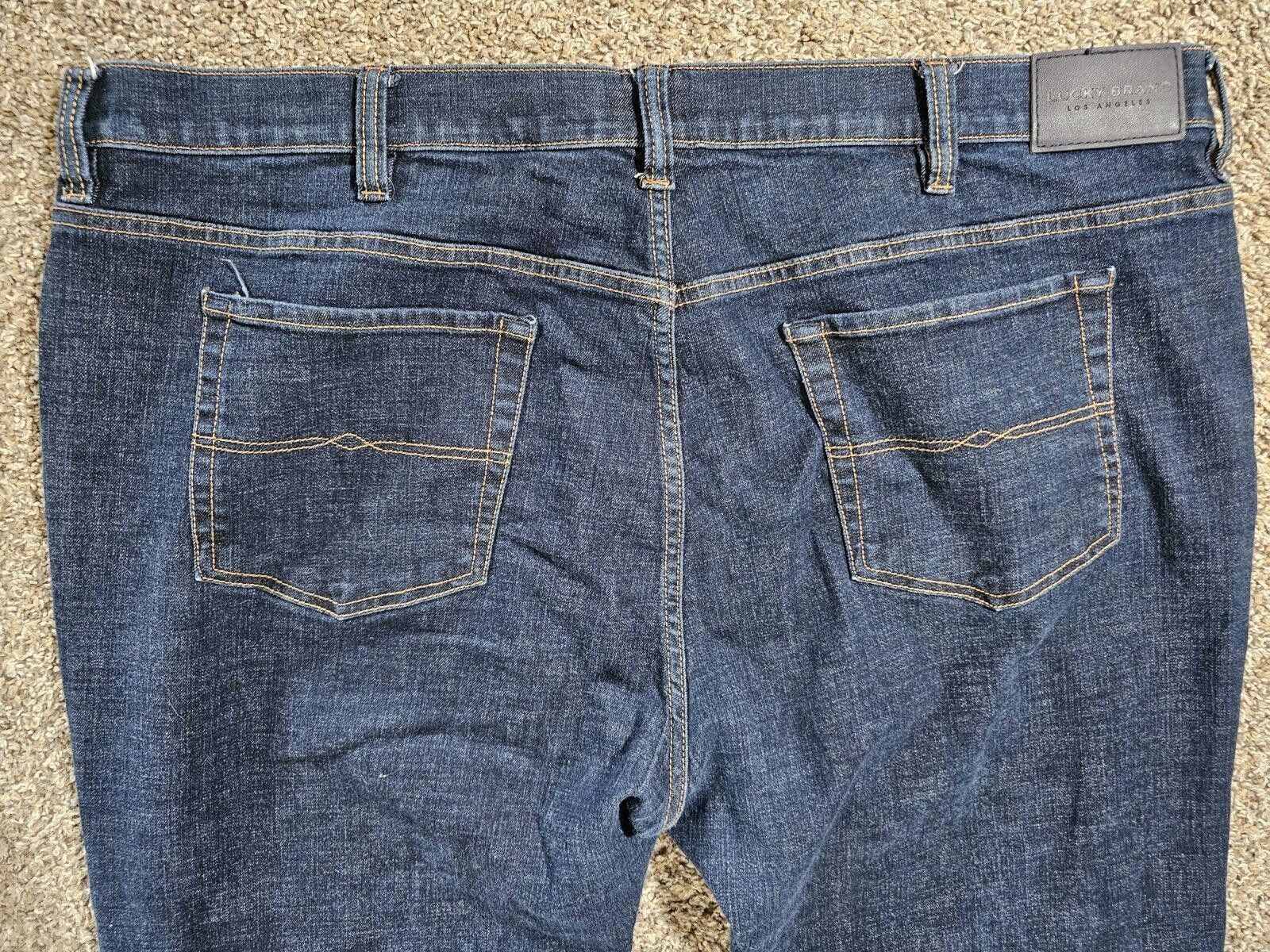Lucky Brand Lucky Brand 46x29 Tag 46/32 Jeans 181 Relaxed Straight Blue Size US 44 / EU 60 - 9 Thumbnail