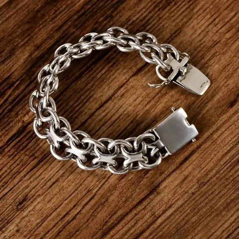 Vintage Retro 22CM Circle Buckle Bracelet Size ONE SIZE - 1 Thumbnail