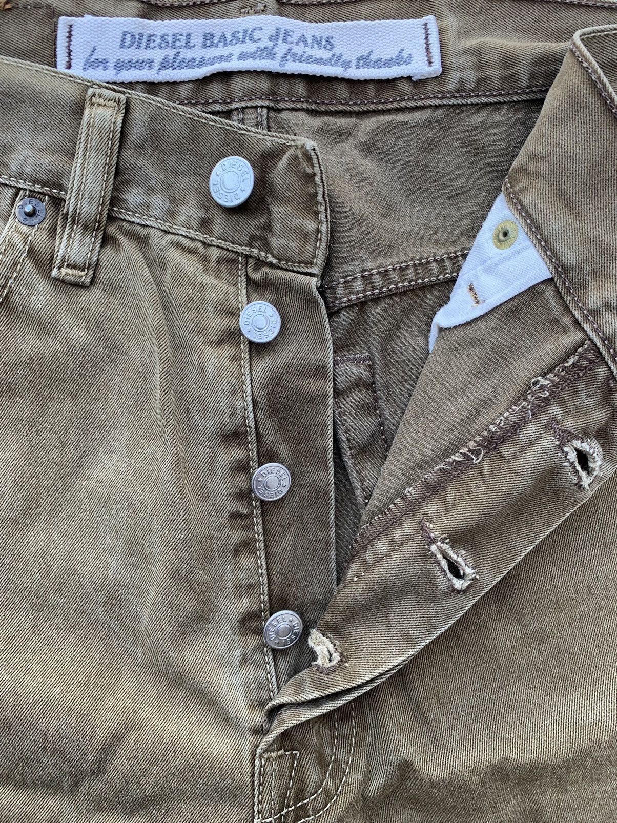 Diesel × Vintage Vintage Diesel Basic Jeans Shorts Brown Size US 31 - 5 Thumbnail