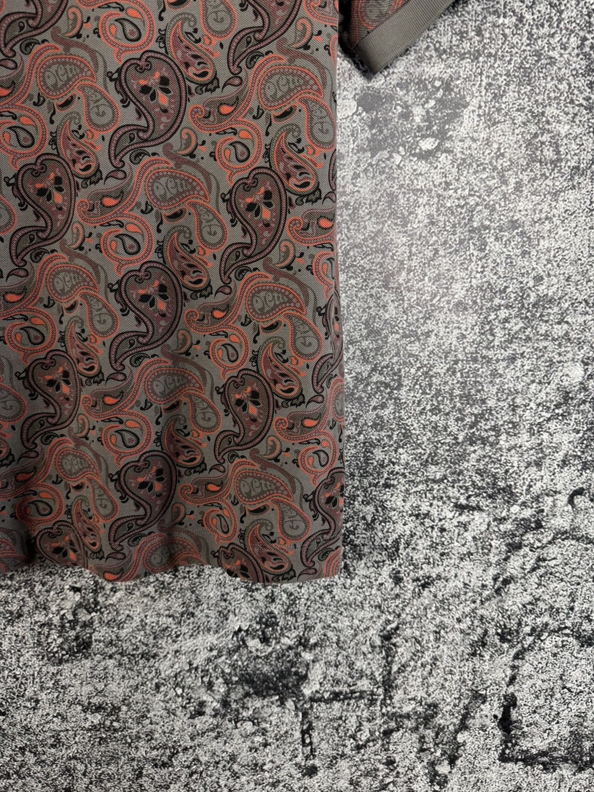 Pretty Green Pretty Green Short Sleeve Polo Shirt Paisley Print Size S Size US S / EU 44-46 / 1 - 14 Thumbnail