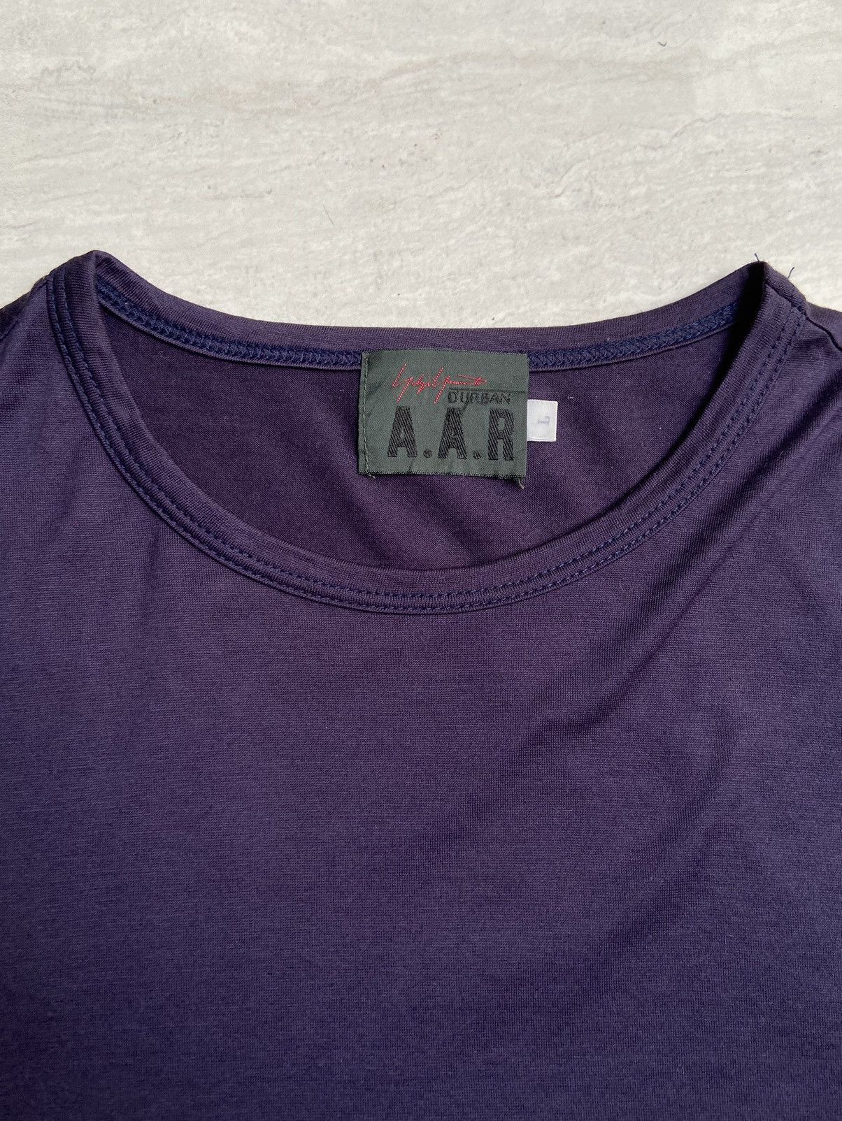 Designer A.A.R Yohji Yamamoto Purple Long Sleeve T-shirt Size US S / EU 44-46 / 1 - 5 Thumbnail