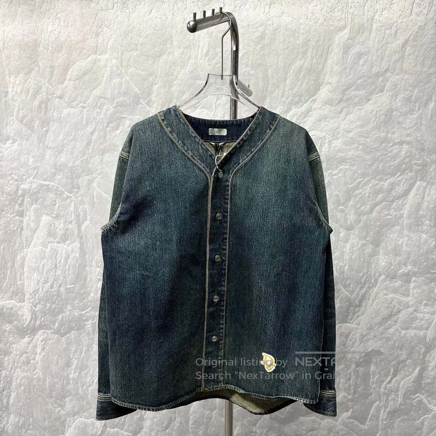 Dior dior denim tears baseball jacket. Size US L / EU 52-54 / 3 - 1 Thumbnail
