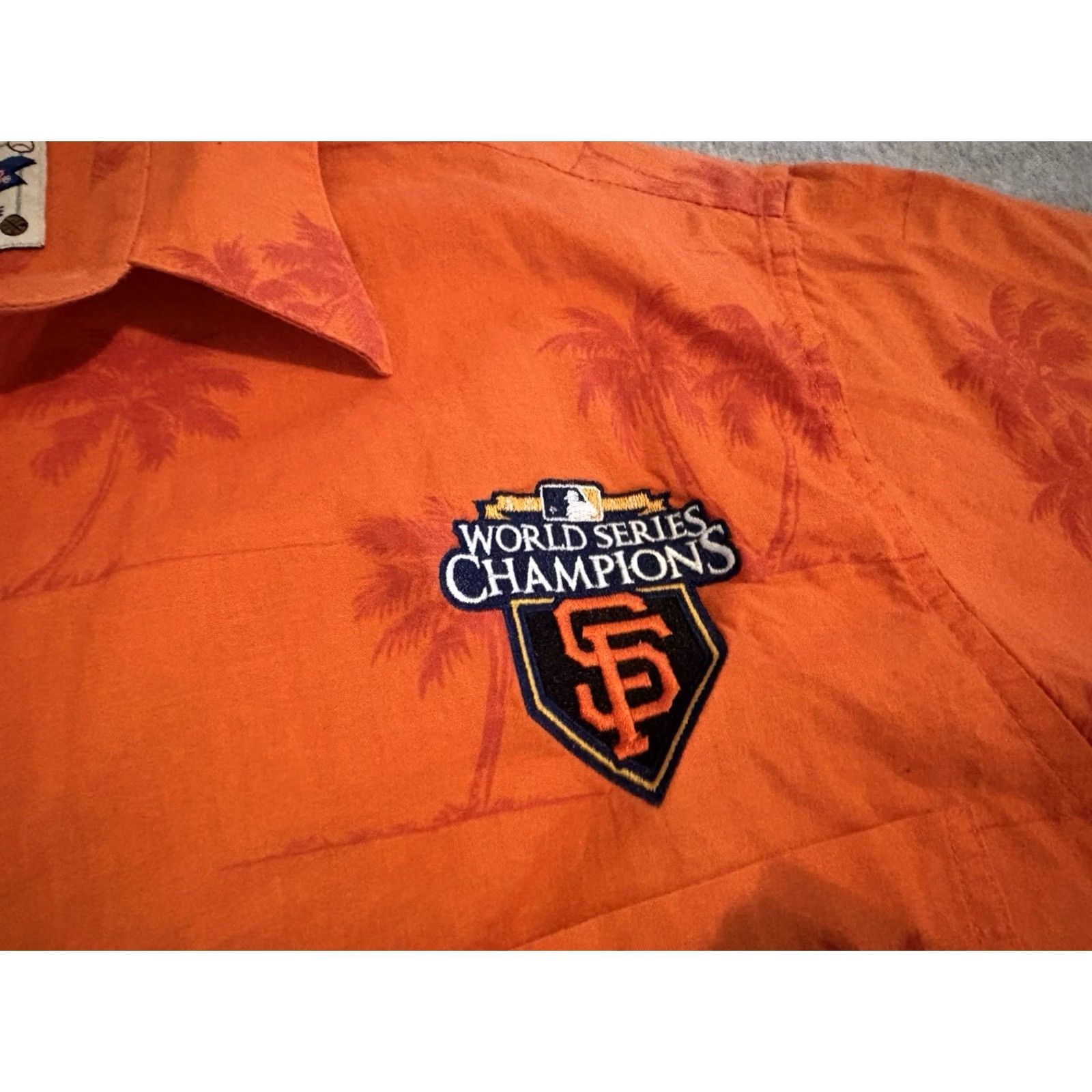 Reyn Spooner VINTAGE Reyn Spooner MLB San Francisco Giants World Series Champions Orange Shirt Medium Size US M / EU 48-50 / 2 - 3 Thumbnail