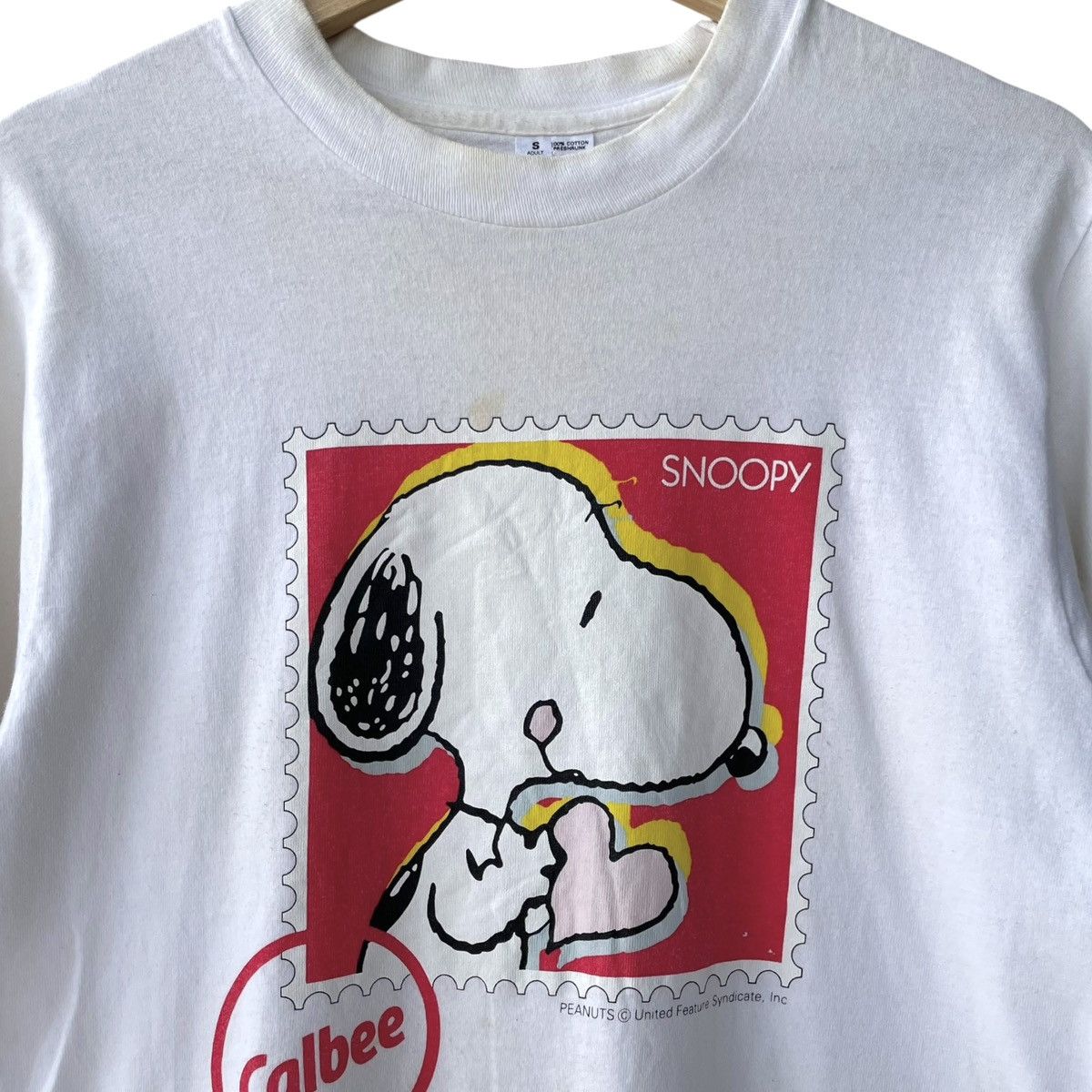 Vintage Snoopy Peanuts X Calbee Japan Vintage 1990s Promo Tee Size US S / EU 44-46 / 1 - 3 Thumbnail