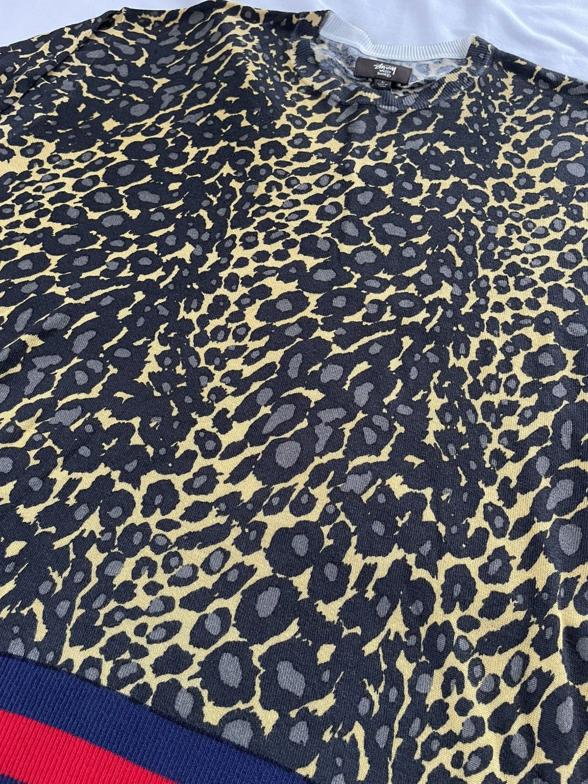 Stussy × Wales Bonner Stussy x Wales Bonner Leopard Sweater - FW25 Size US L / EU 52-54 / 3 - 8 Thumbnail