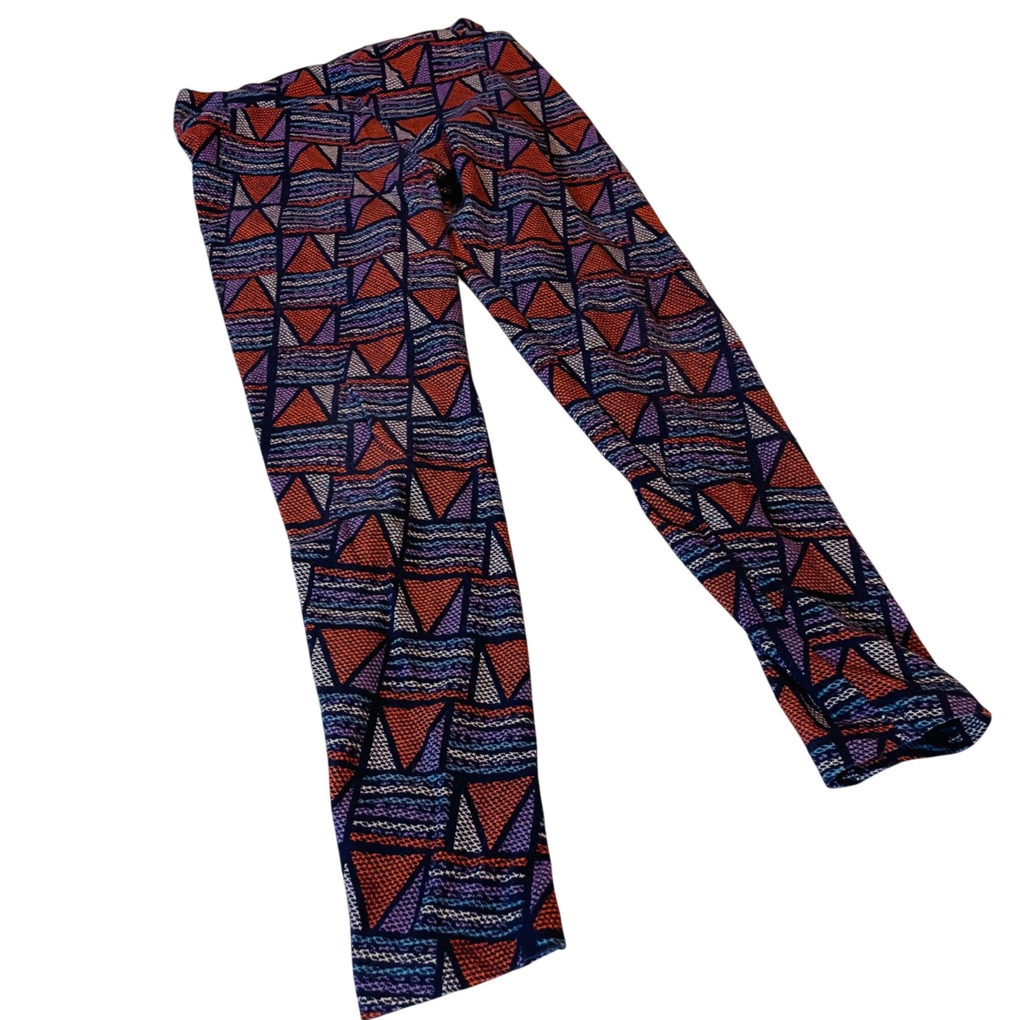 Other Lularoe Geometric Print Leggings One Size Polyester Spandex Size 28" / US 6 / IT 42 - 2 Thumbnail