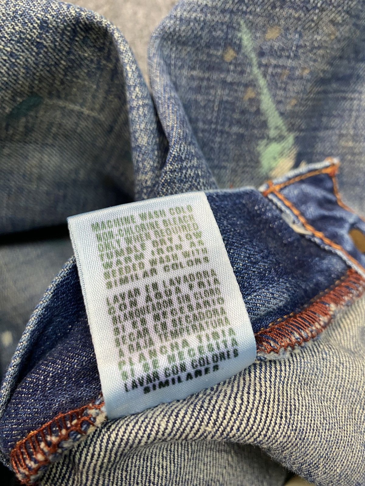 Ralph Lauren Ralph Lauren Distressed Denim Jeans Paint Splatter Size 39 Size US 39 - 10 Thumbnail