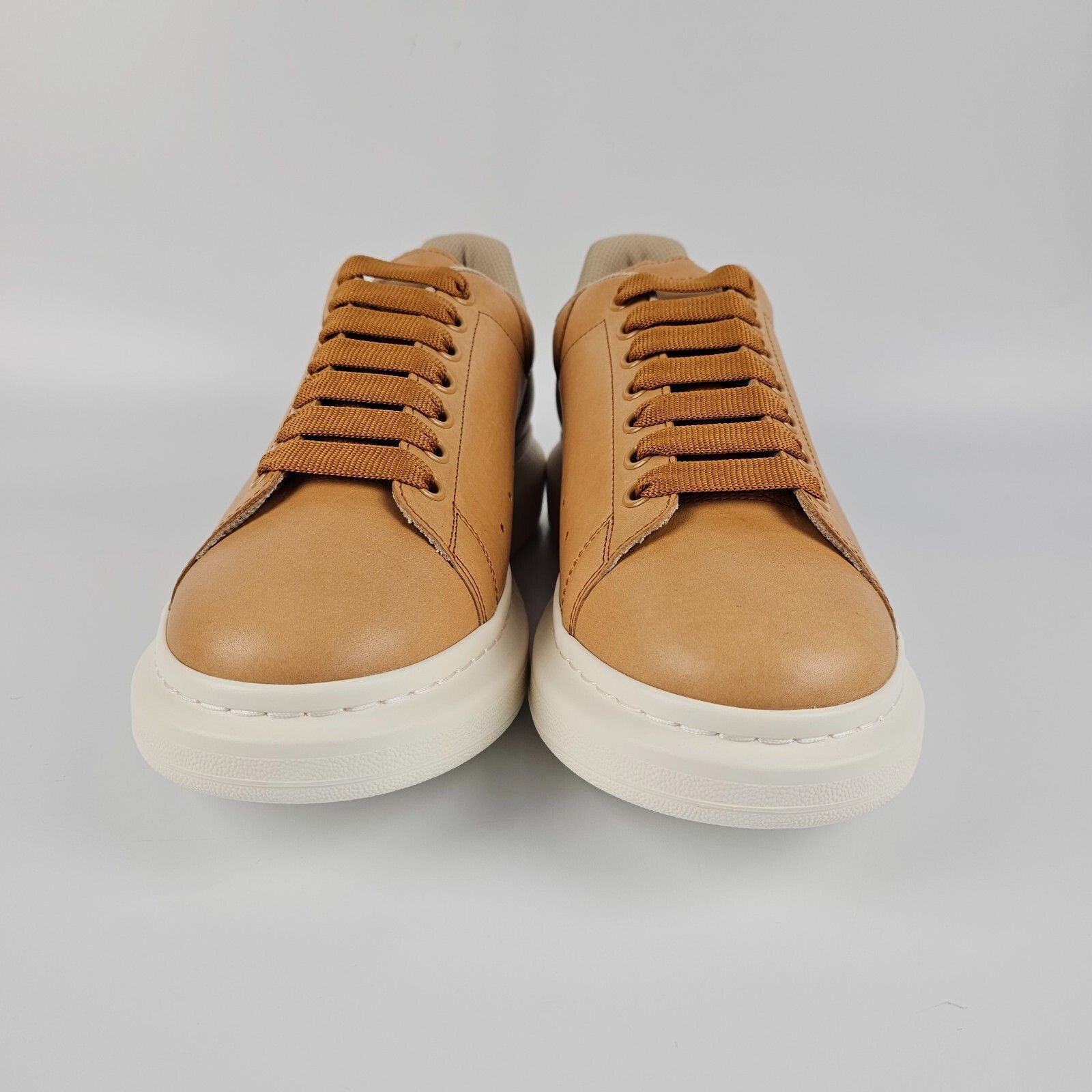 Alexander McQueen ALEXANDER MCQUEEN Oversized $830 Men's Light Brown Leather S Size US 11.5 / EU 44-45 - 5 Thumbnail