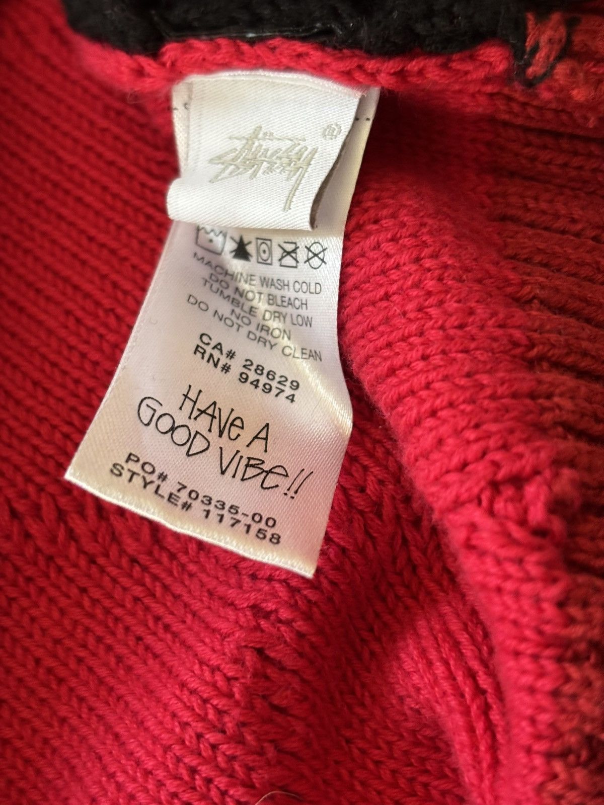 Stussy Stussy Patchwork Sweater ‘Rose’ Size US M / EU 48-50 / 2 - 8 Thumbnail