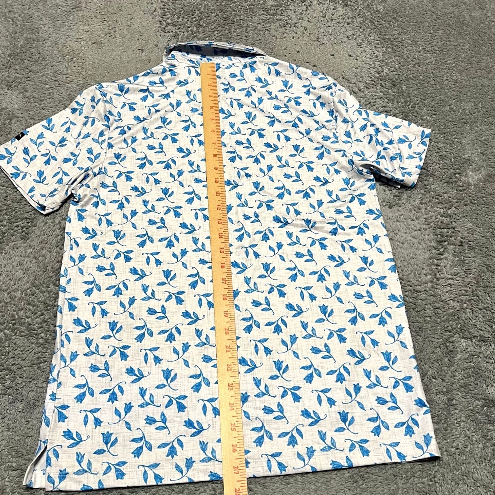 Vintage Yatta Golf Polo Shirt Mens Small Blue Floral Hawaiian Performance Golfing S Men Blue Floral Hawaiian Golf Polo Shirt Size US S / EU 44-46 / 1 - 5 Thumbnail