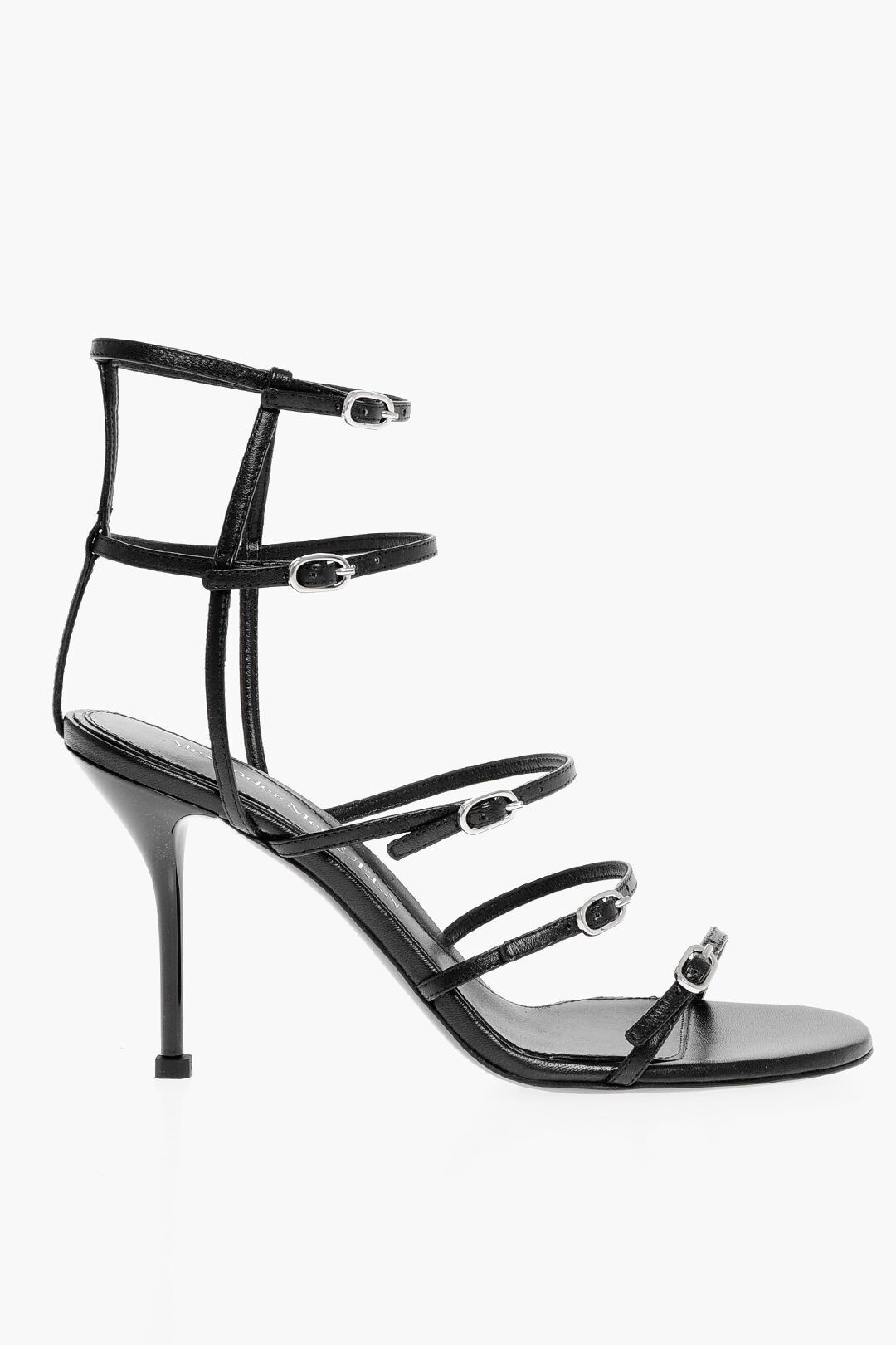 og1mm0725 Leather Faun Lux Sandals in Black