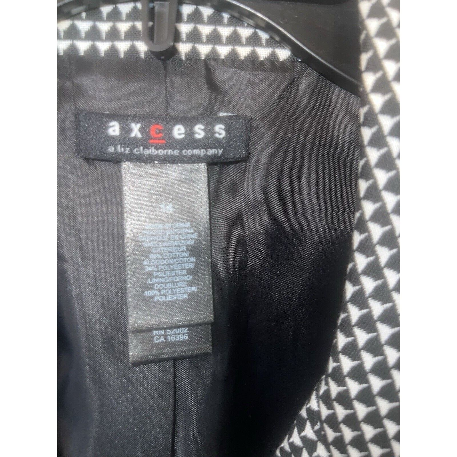 Liz Claiborne Axcess Women’s Blazer Jacket Black Size 14 Liz Claiborne Size XL / US 12-14 / IT 48-50 - 2 Thumbnail