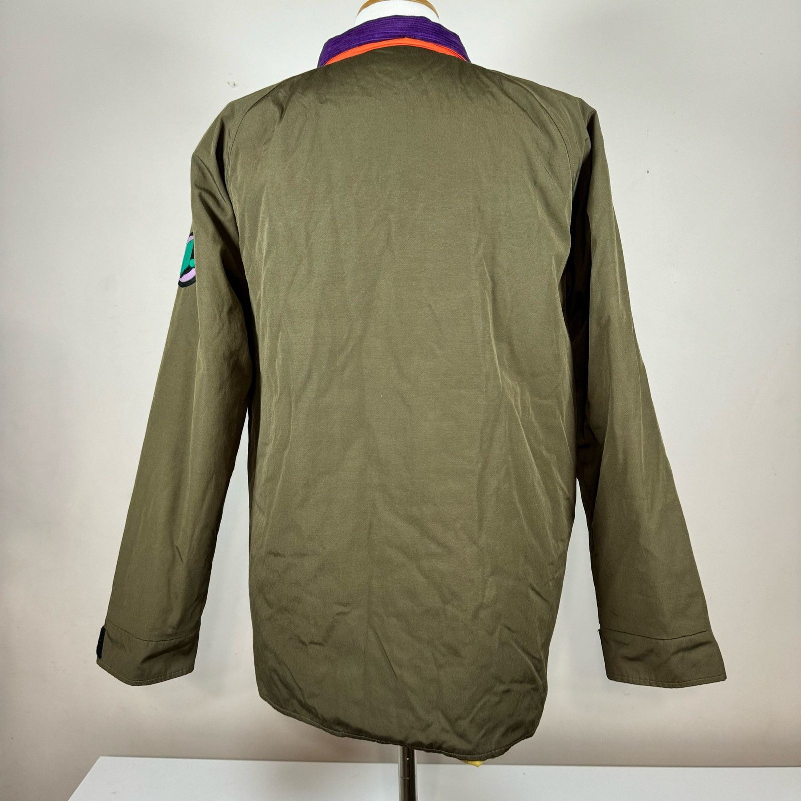 The Hundreds The Hundreds Olive Green Purple Yellow Bomber Utility Jacket Size US L / EU 52-54 / 3 - 3 Thumbnail