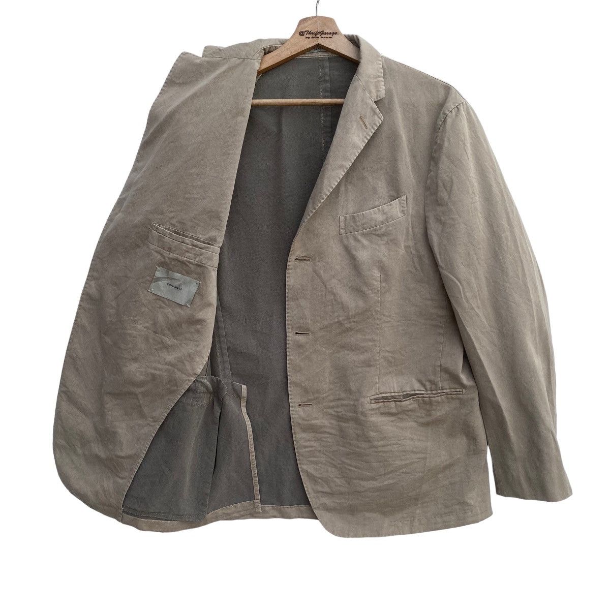 Boglioli × Brunello Cucinelli × Loro Piana 🔥BOGLIOLI Formal Blazer/Coat Jacket Luxury Designer Sz52 Size 52R - 8 Thumbnail