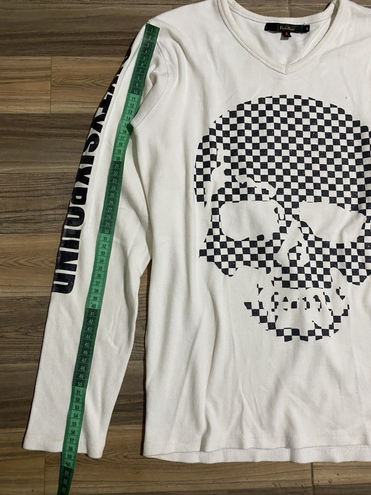 Japanese Brand PROTO TYPE SKULL LONG SLEEVE TEE Size US L / EU 52-54 / 3 - 8 Thumbnail