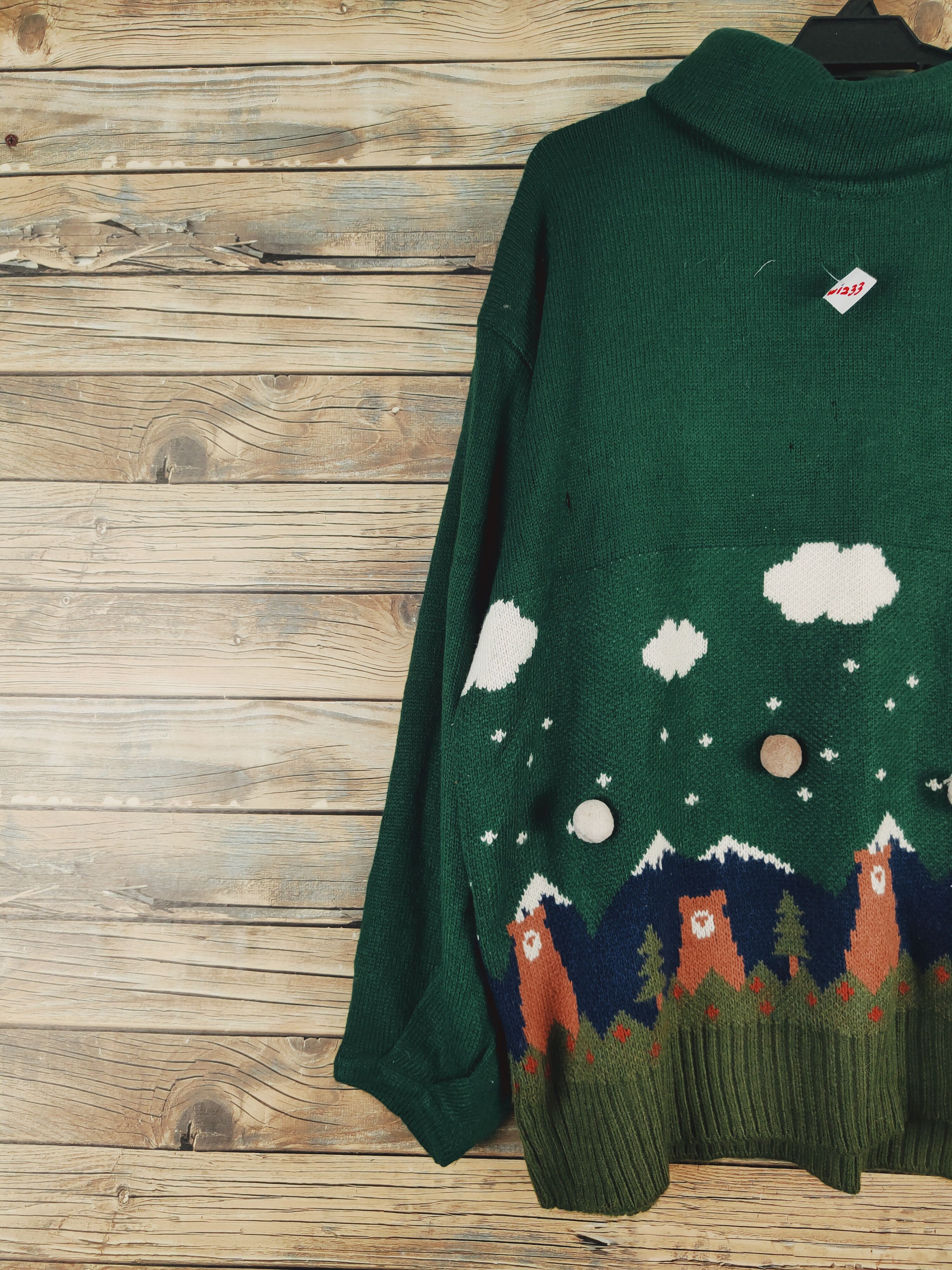 Vintage Rivet & Surge Green Knitwear Sweatshirts #W1233 Size US XL / EU 56 / 4 - 5 Thumbnail