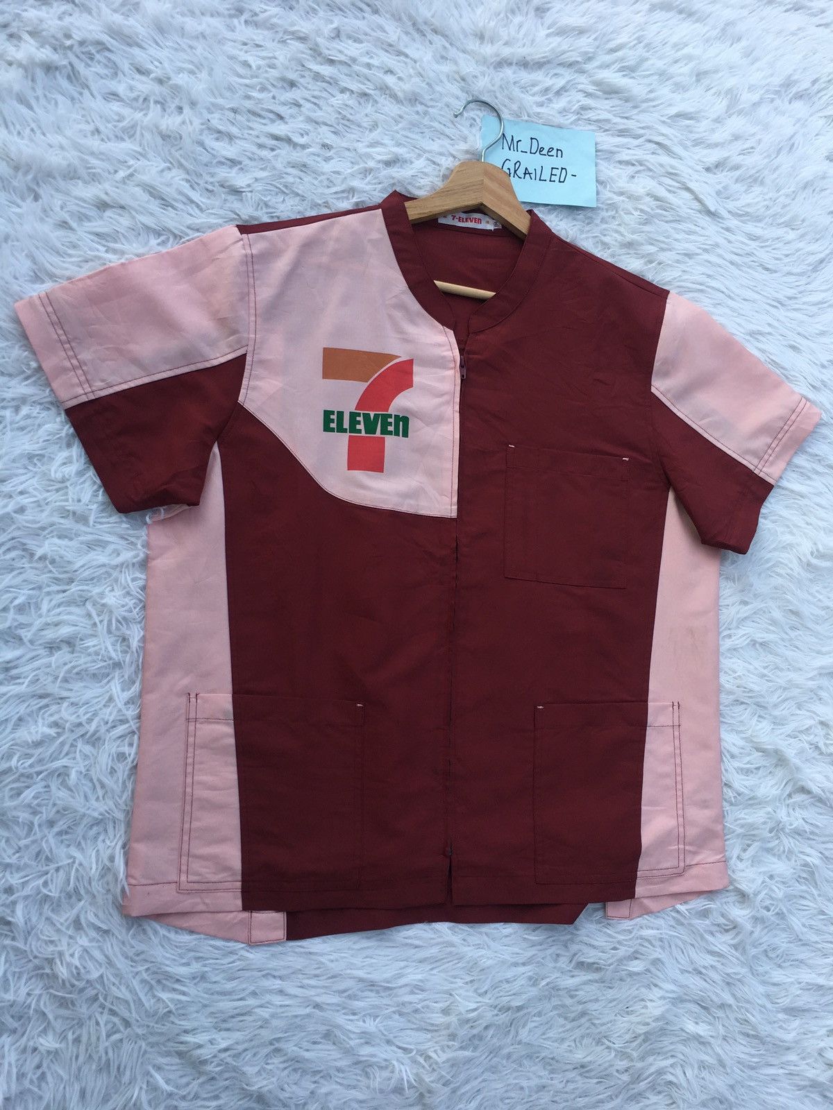 Japanese Brand Rare 7 Eleven Uniform Staff Shirt Size US L / EU 52-54 / 3 - 2 Thumbnail