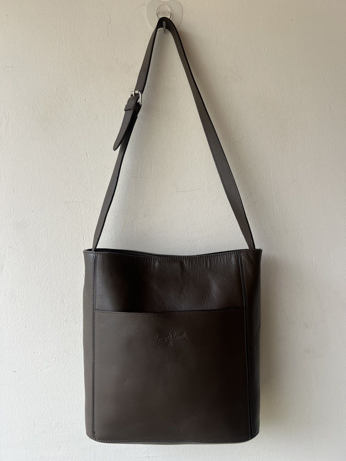 Margaret Howell Vintage Margaret Howell Patina Scratch Cowhide Leather Bag Size ONE SIZE - 17 Thumbnail
